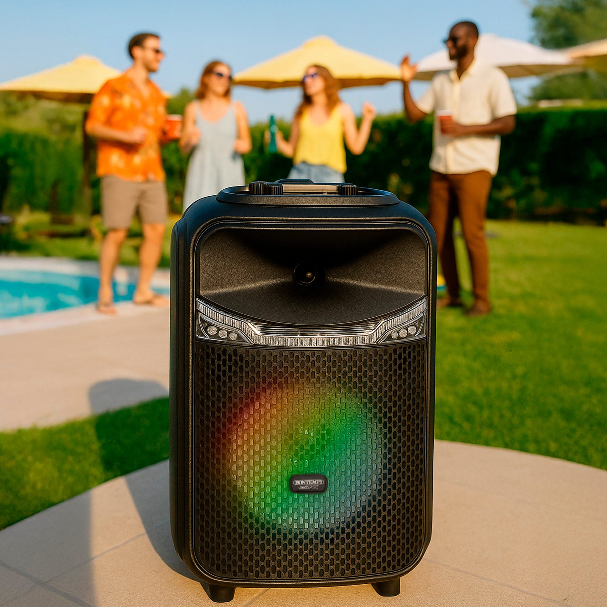 Altavoz inalámbrico maleta y 2 micrófonos Bontempi