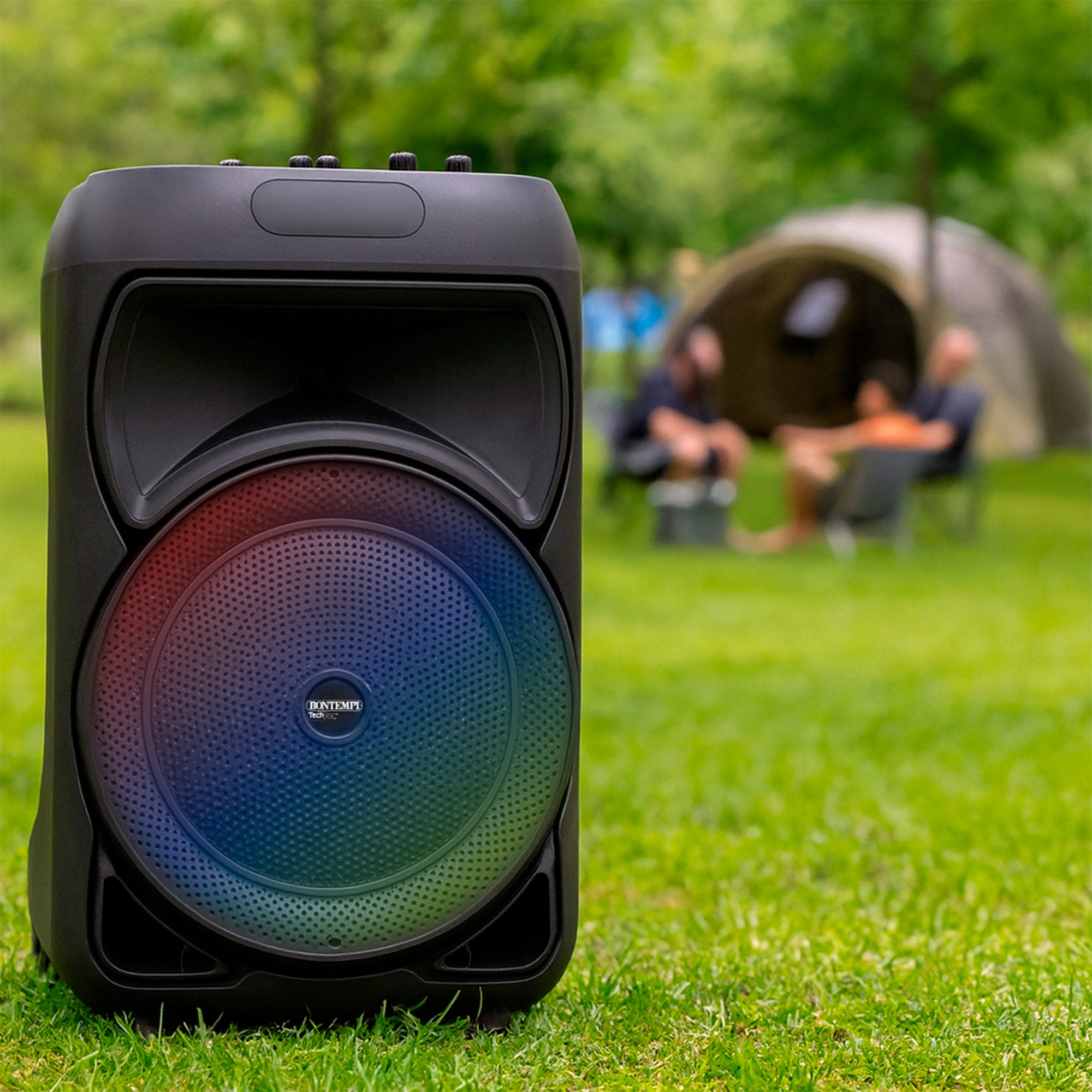 Altavoz inalámbrico maleta y 2 micrófonos 30x25x53 cm Bontempi