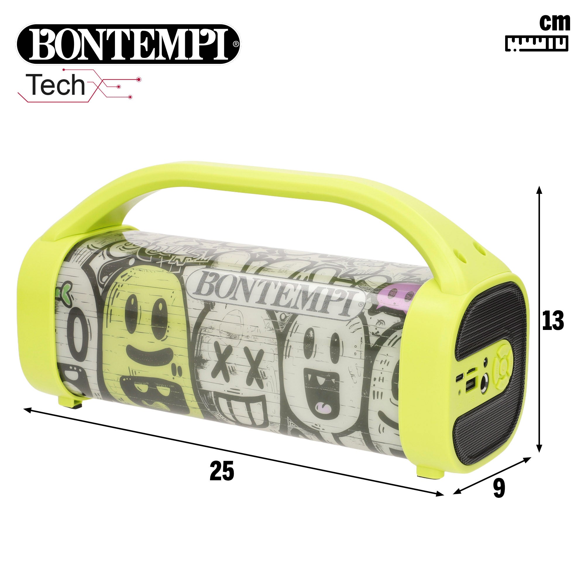 Altavoz inalámbrico 80W con karaoke y micrófono Bontempi