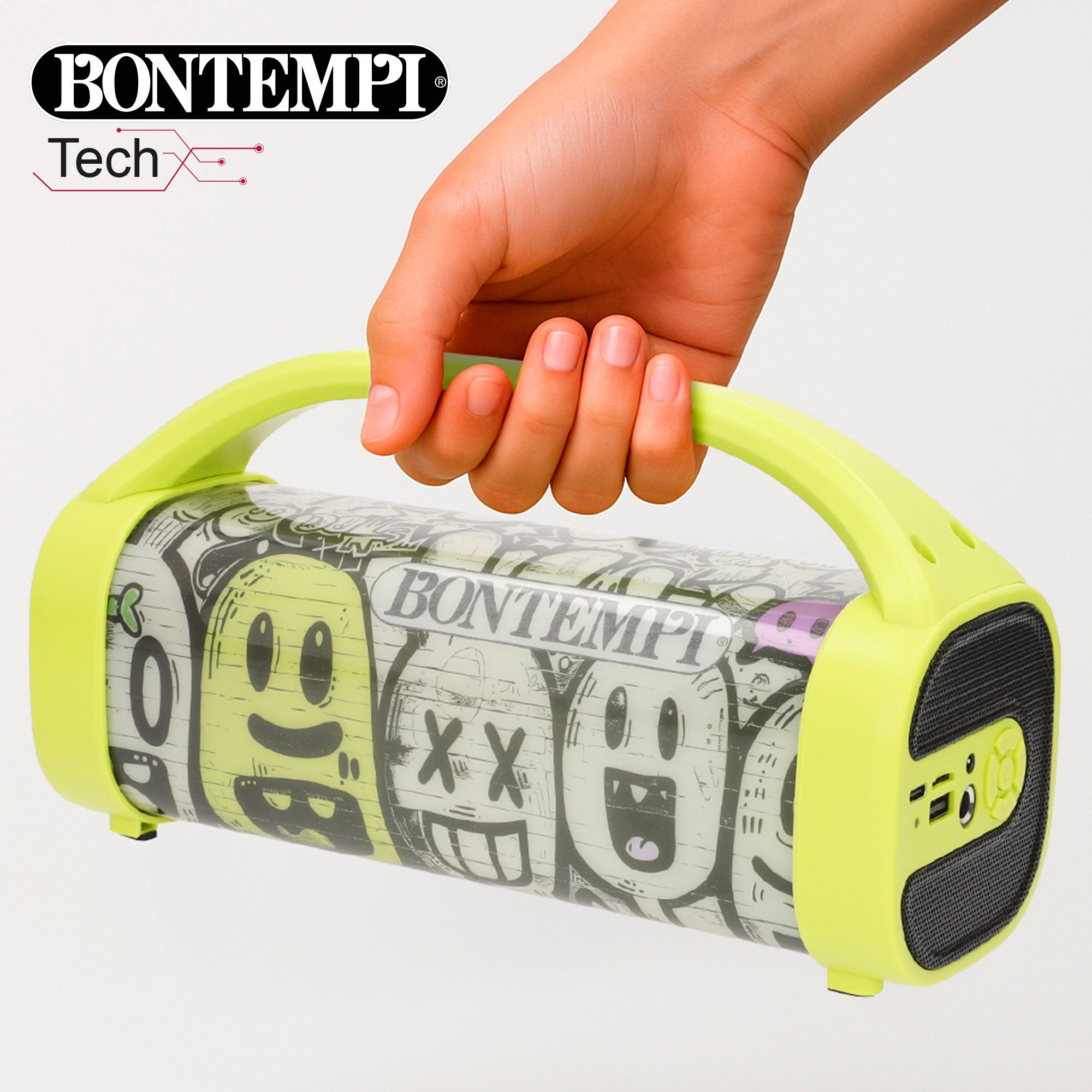 Altavoz inalámbrico 80W con karaoke y micrófono Bontempi