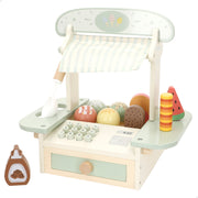 WOOMAX Set heladería de madera con 11 piezas 30x21x29 cm