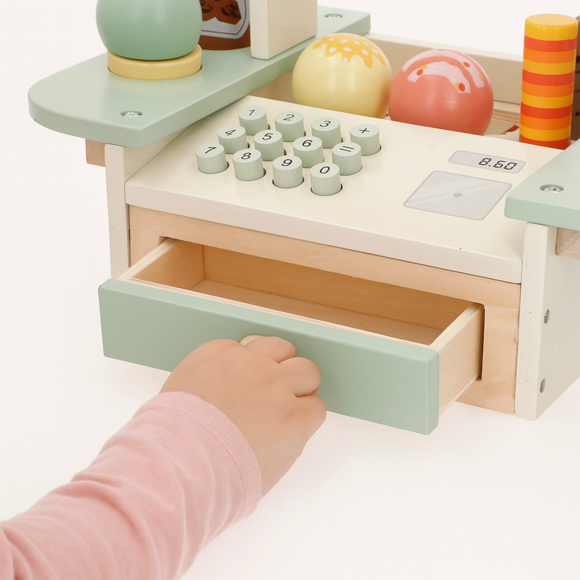 WOOMAX Set heladería de madera con 11 piezas 30x21x29 cm