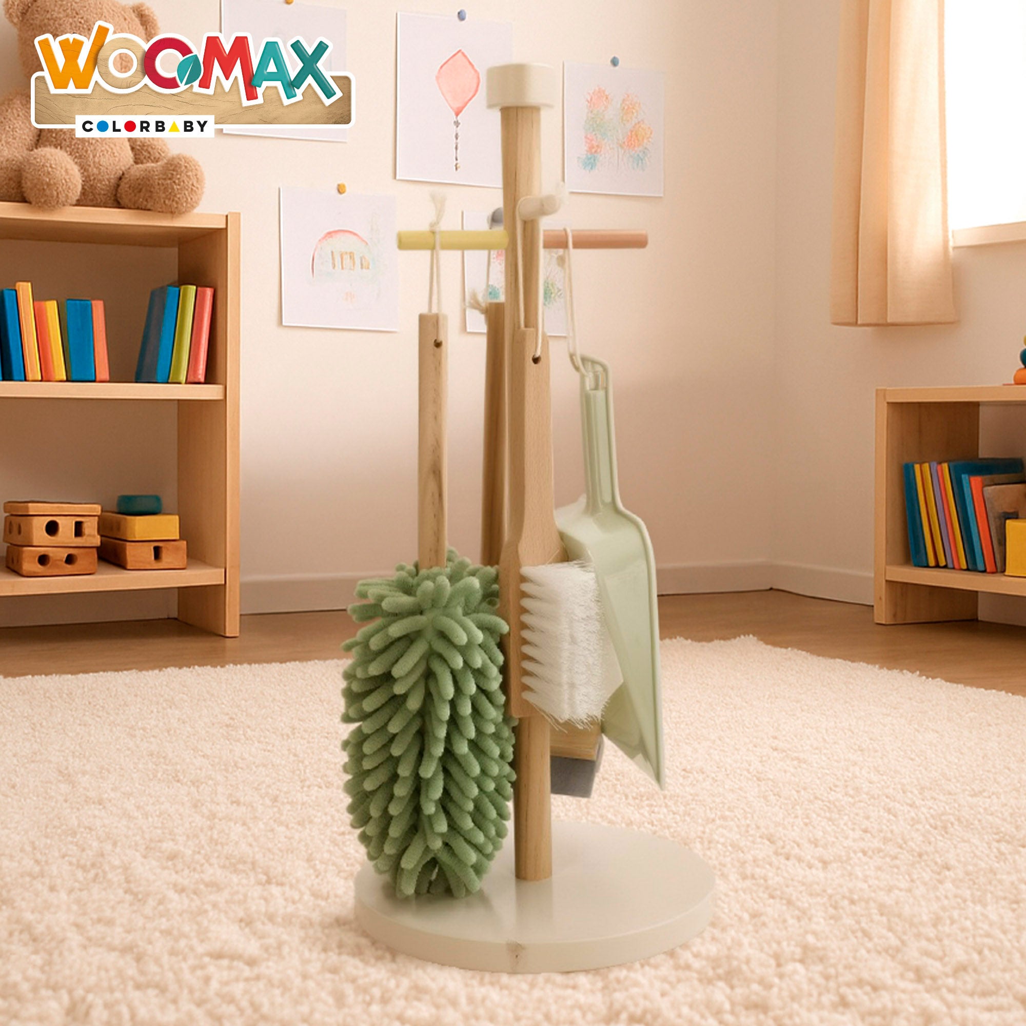 WOOMAX Set de limpieza de madera con 5 piezas