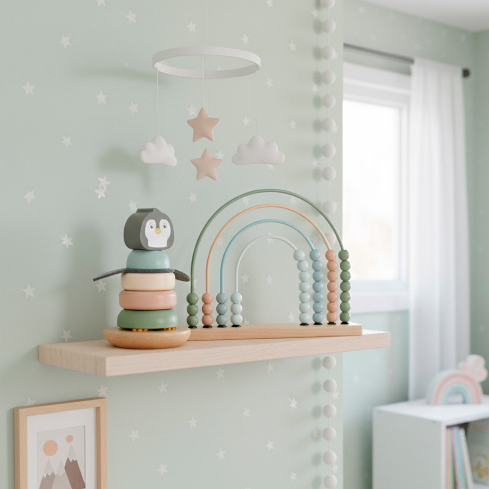 WOOMAX Set 3 juegos madera bebé