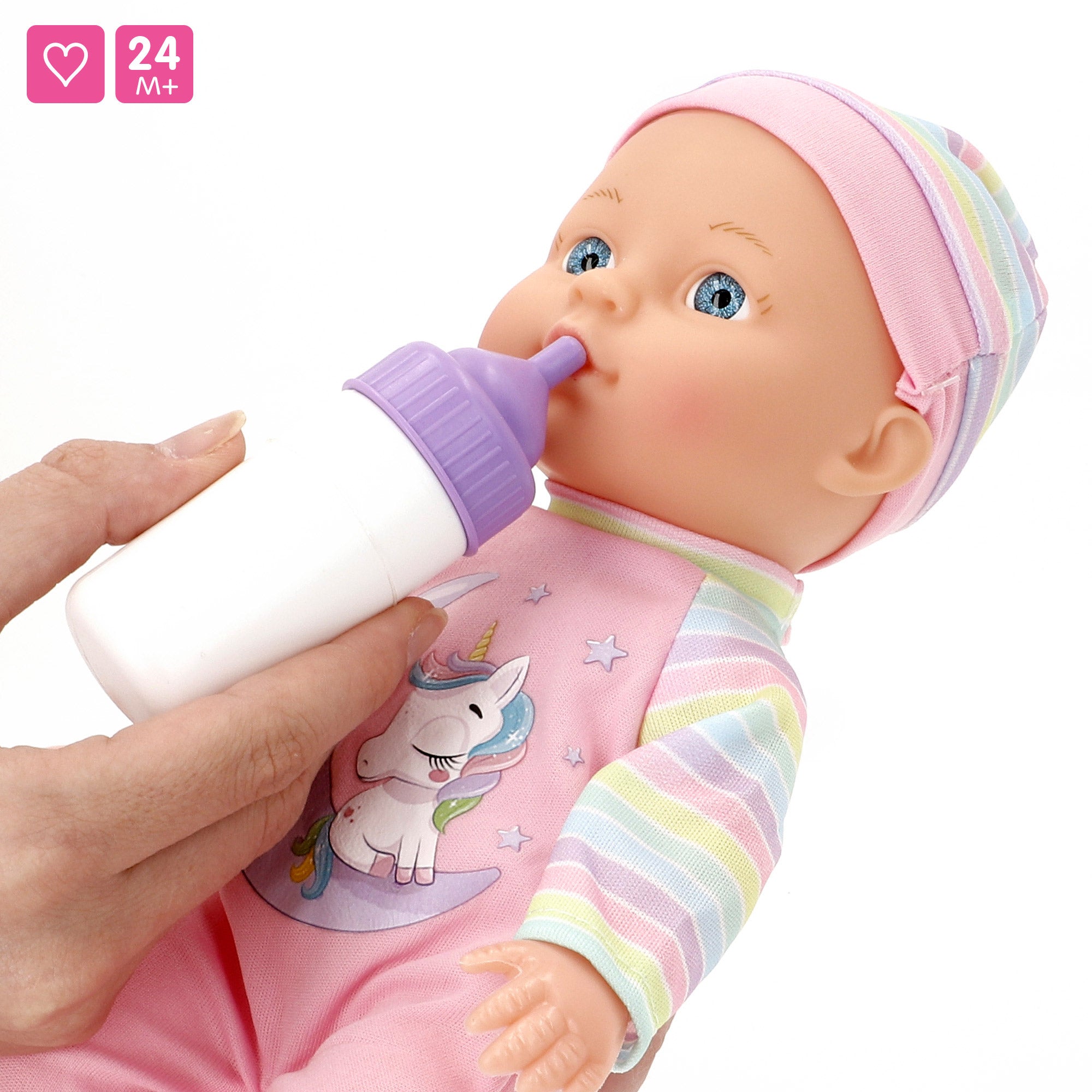 Muñeco bebé 30 cm con sillita y accesorios Colorbaby's