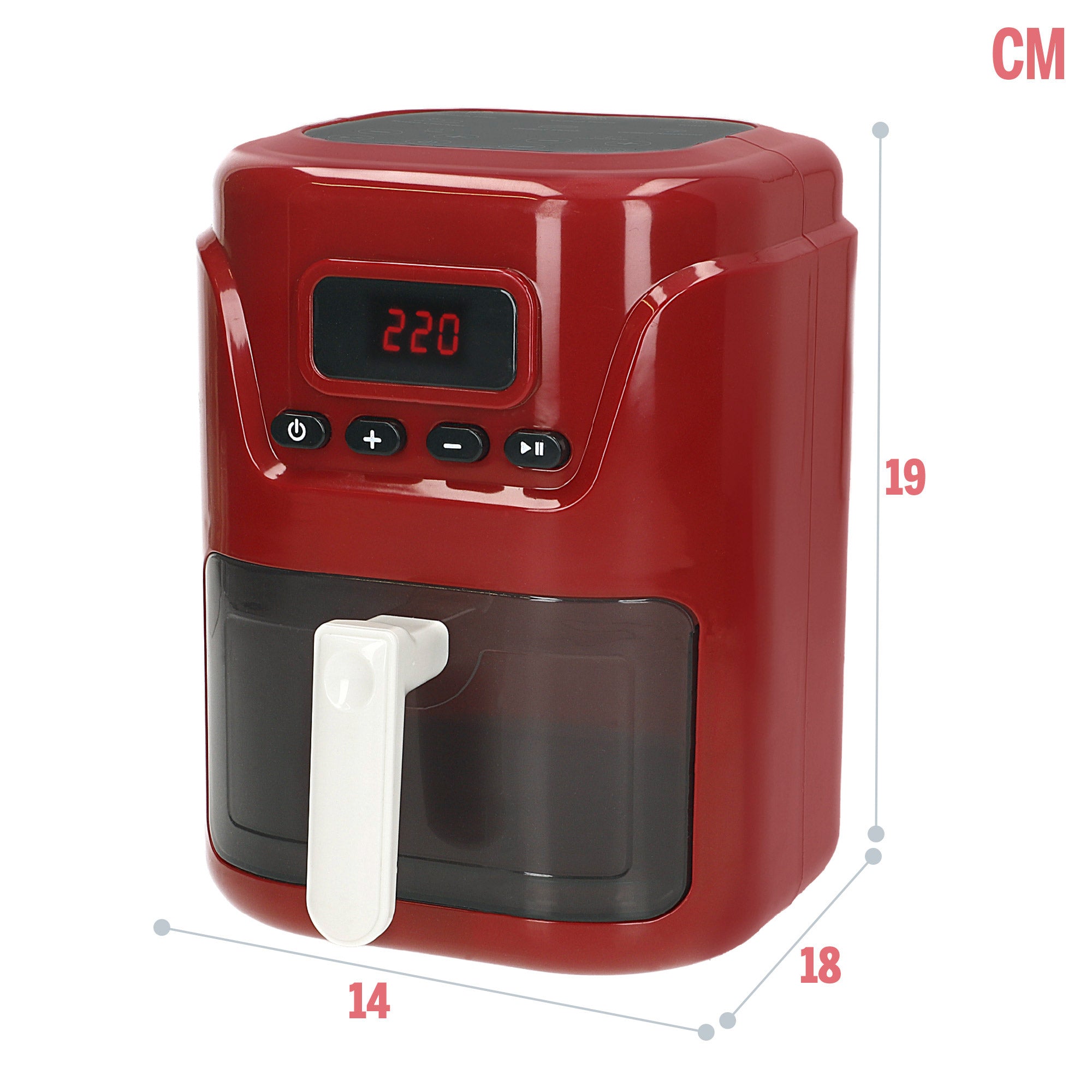 Freidora de aire con luz y sonido My Home