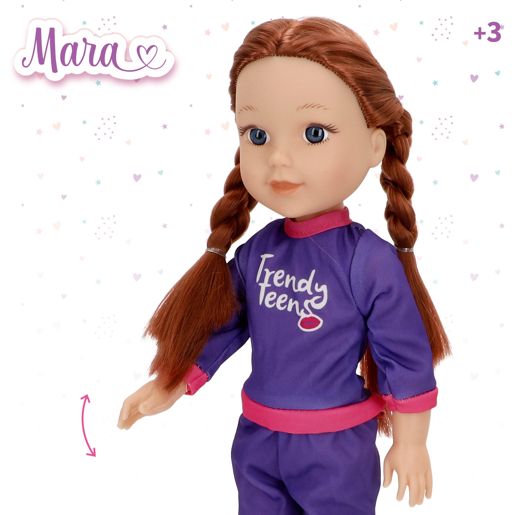 Muñeca articulada deportista 36 cm Mara