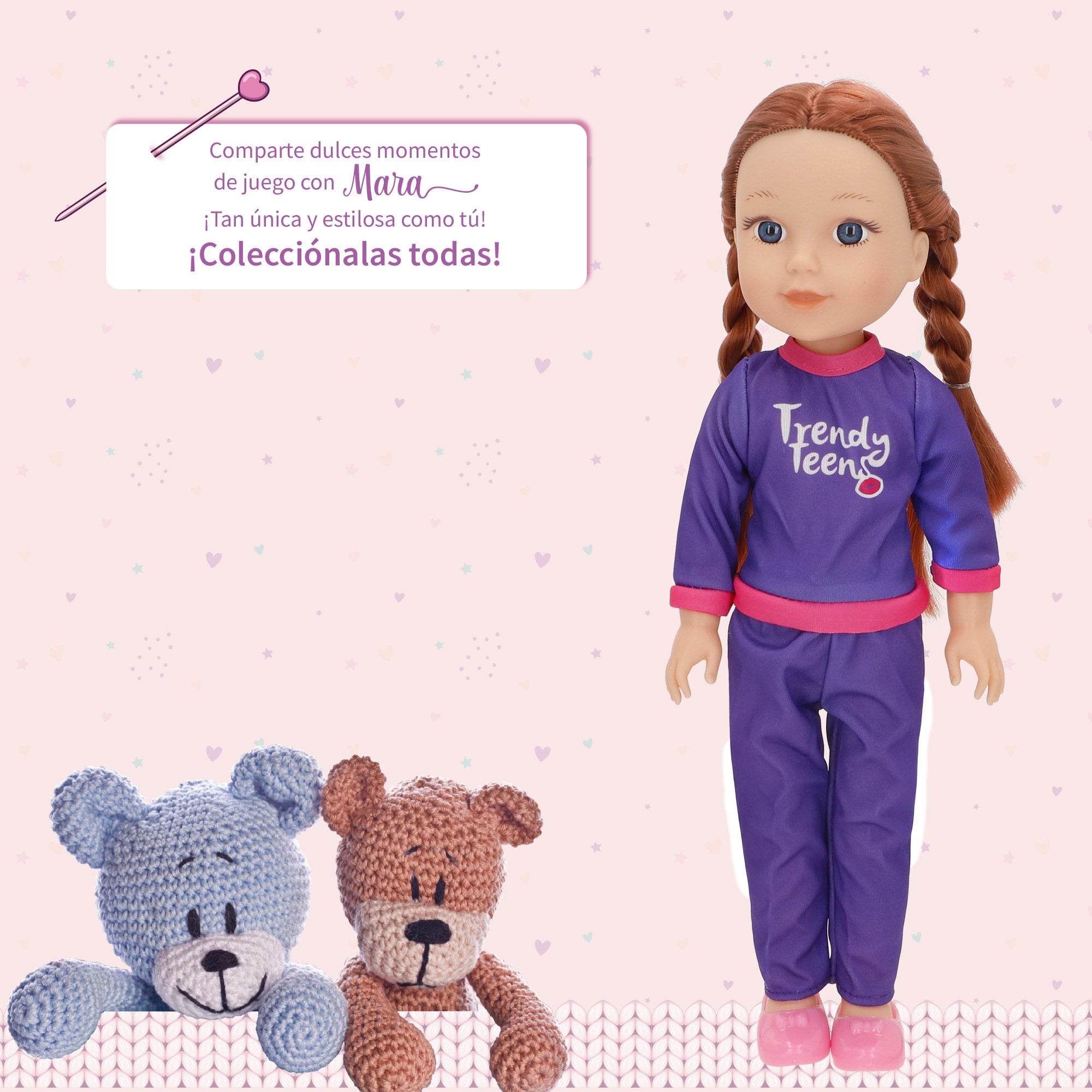 Muñeca articulada deportista 36 cm Mara