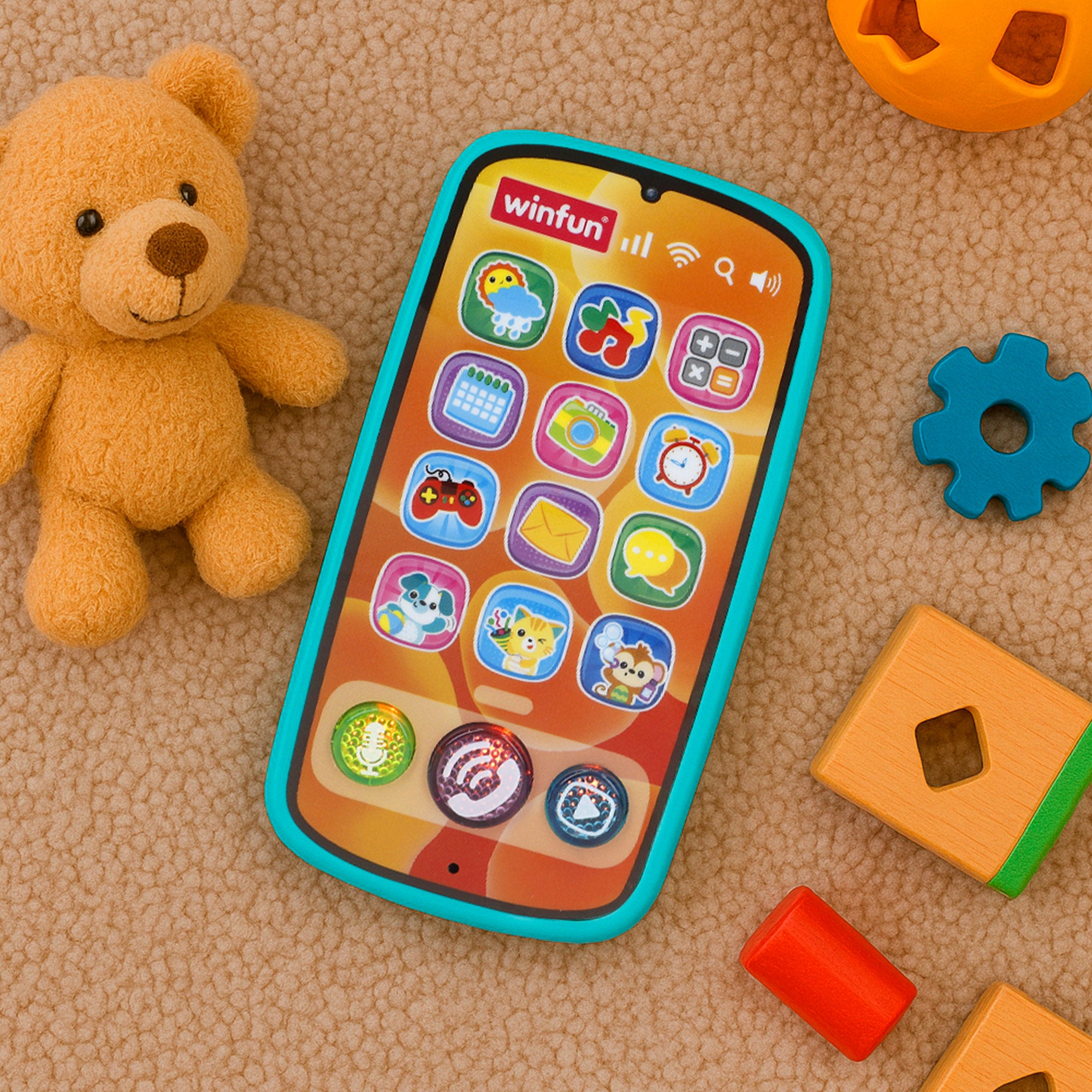 Winfun Teléfono móvil bebé con luz y sonido