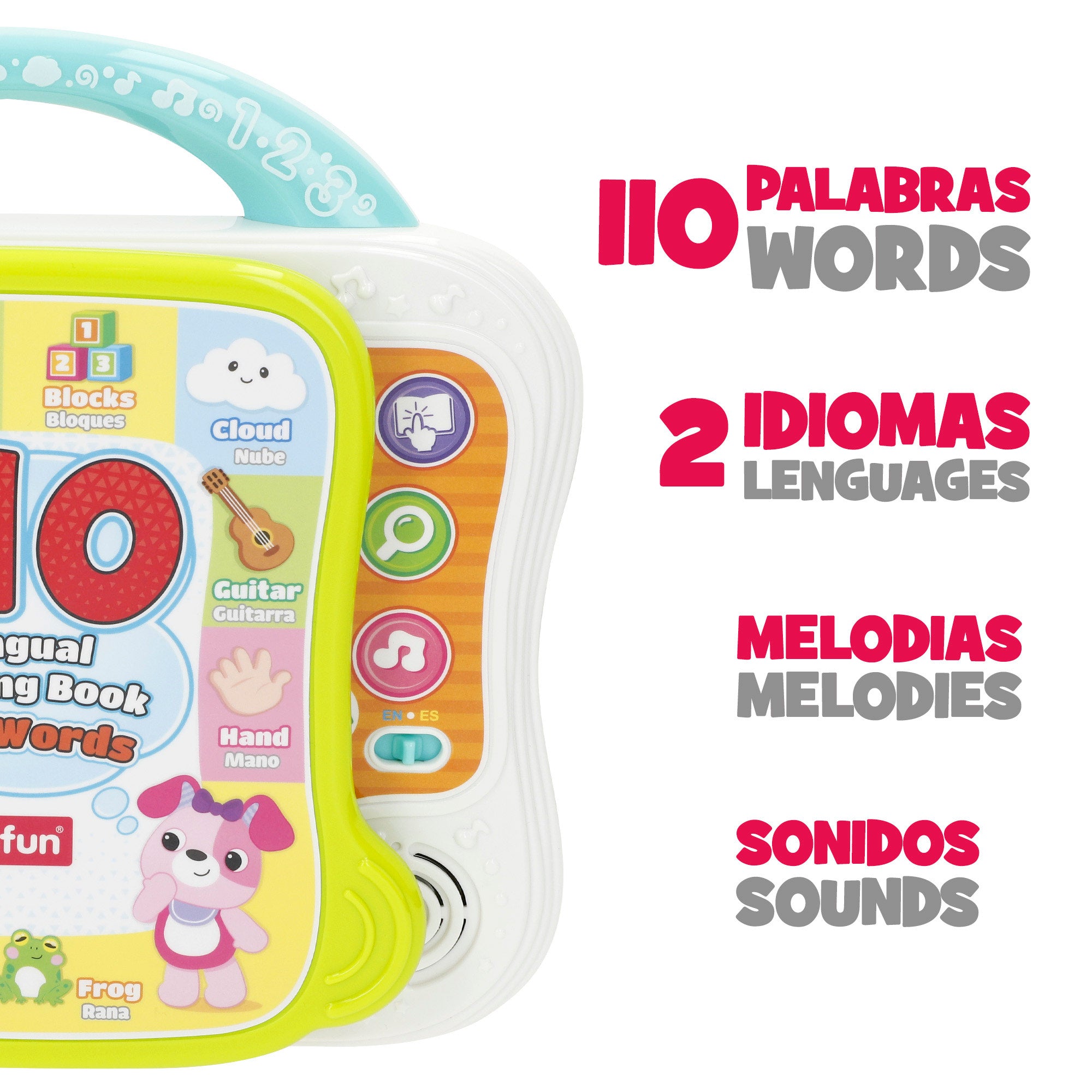 Winfun Libro aprendizaje primeras palabras español e inglés