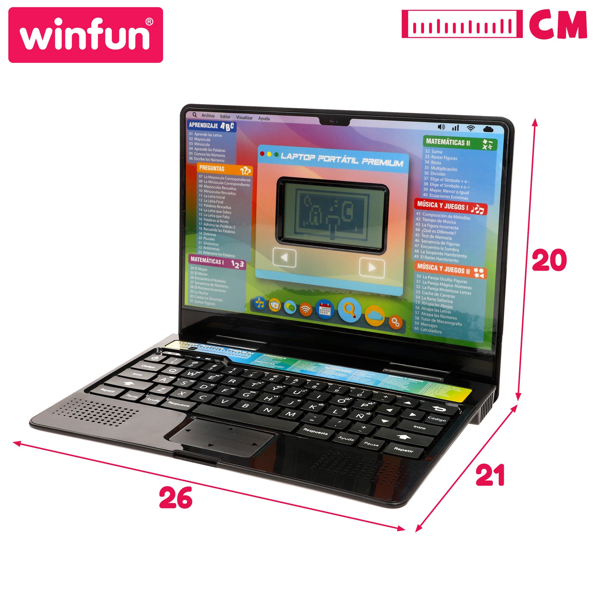 Winfun Portátil interactivo con actividades para niños