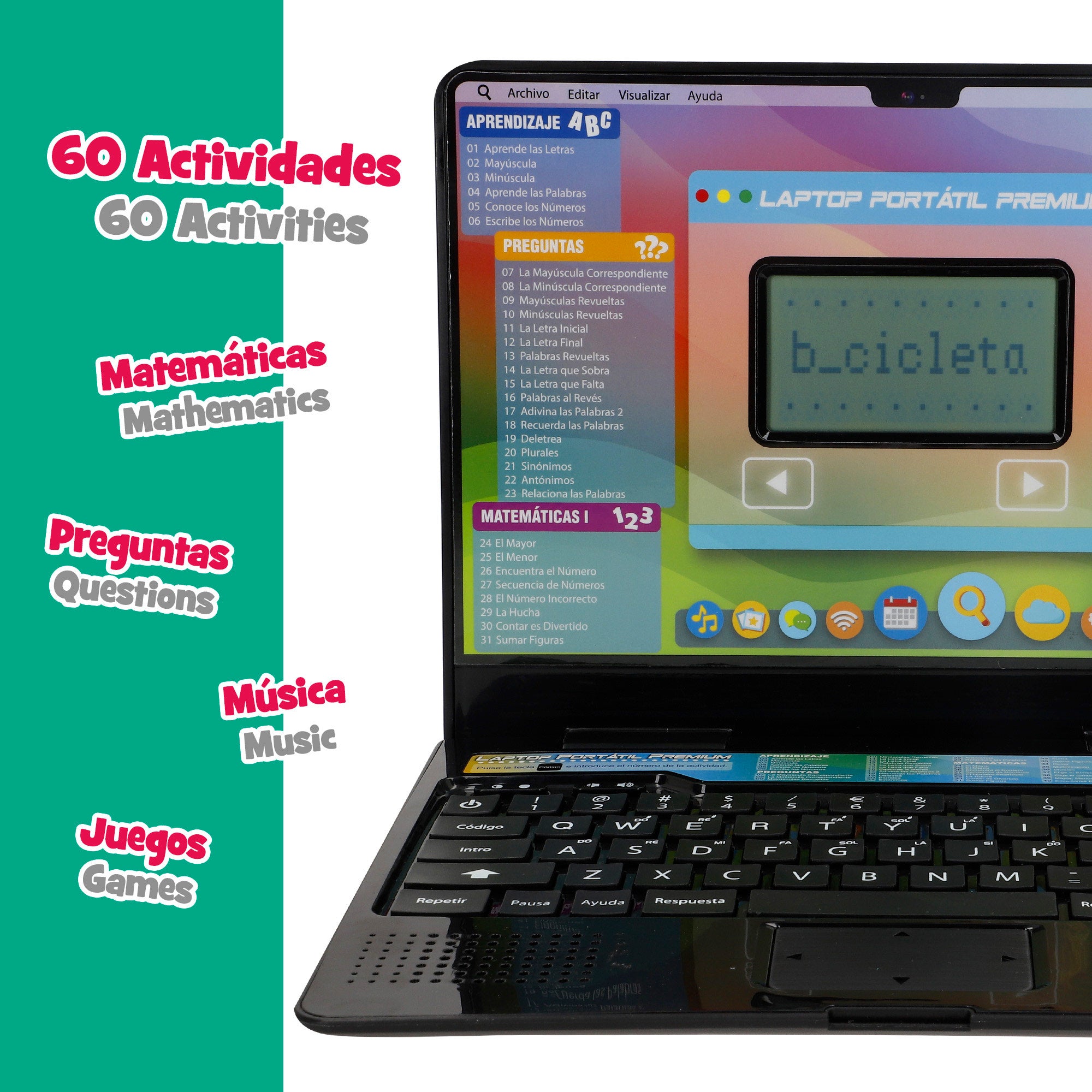 Winfun Portátil interactivo con actividades para niños