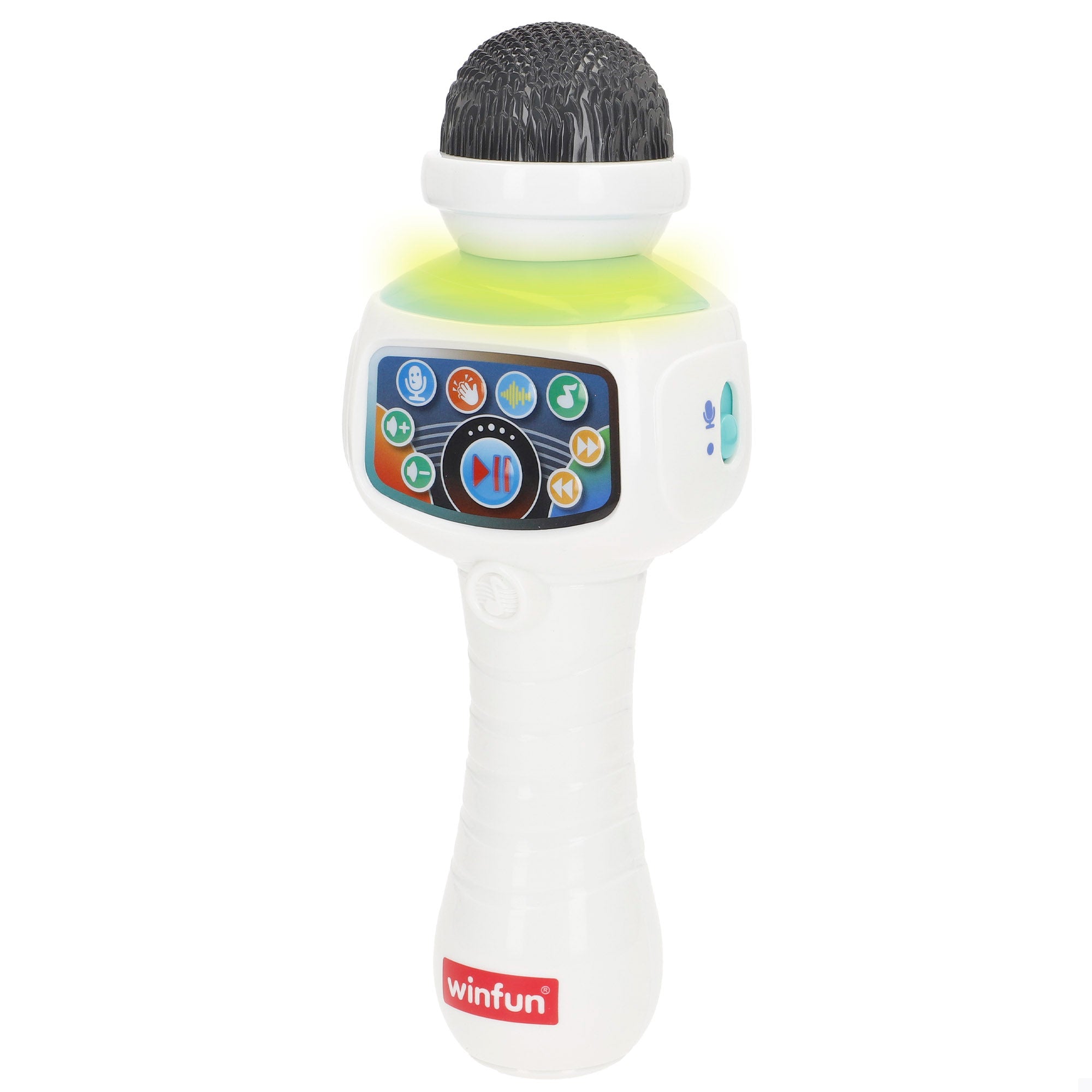 Winfun Micrófono karaoke inalámbrico juguete con luz, melodías y efectos