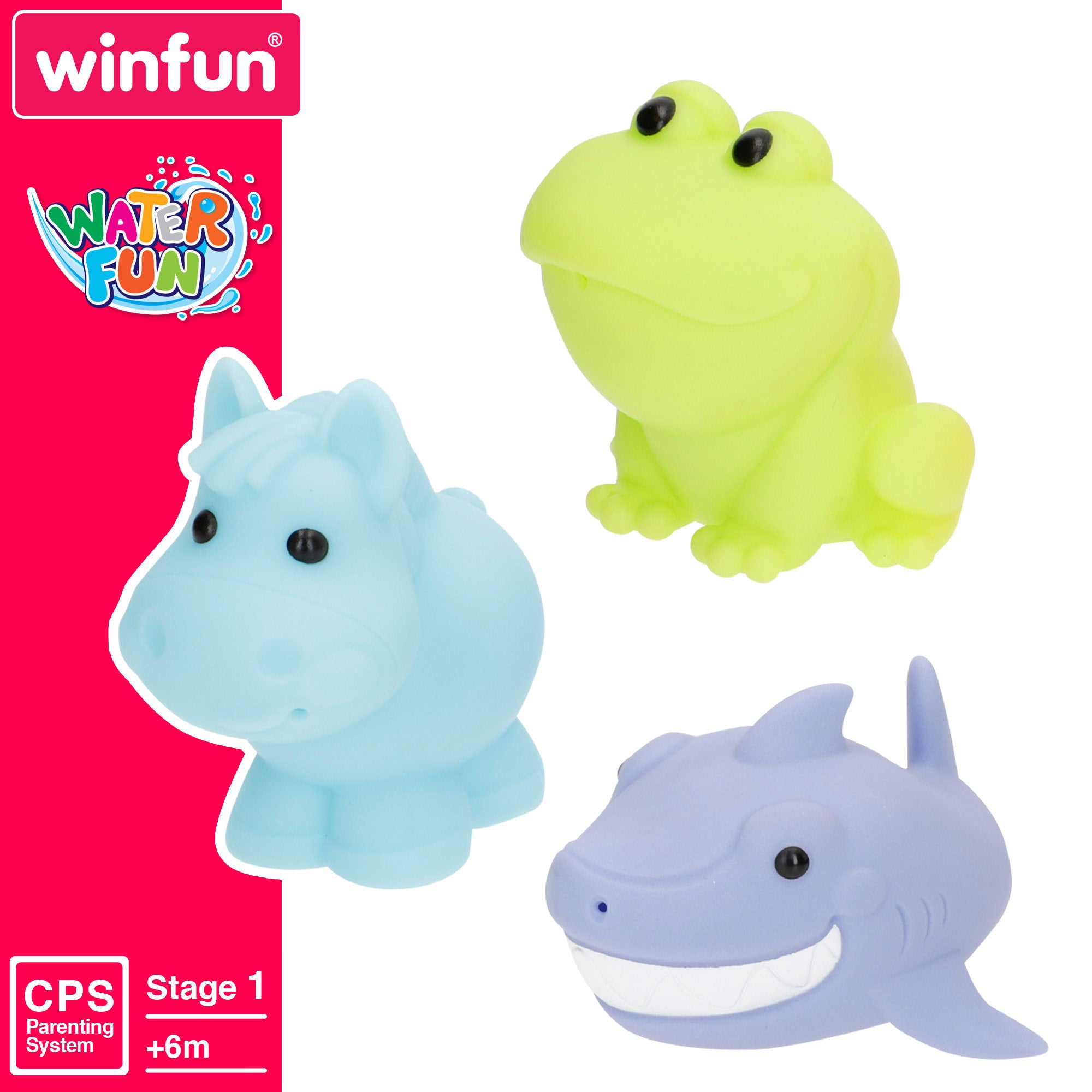Winfun Set baño 10 animales granja y océano