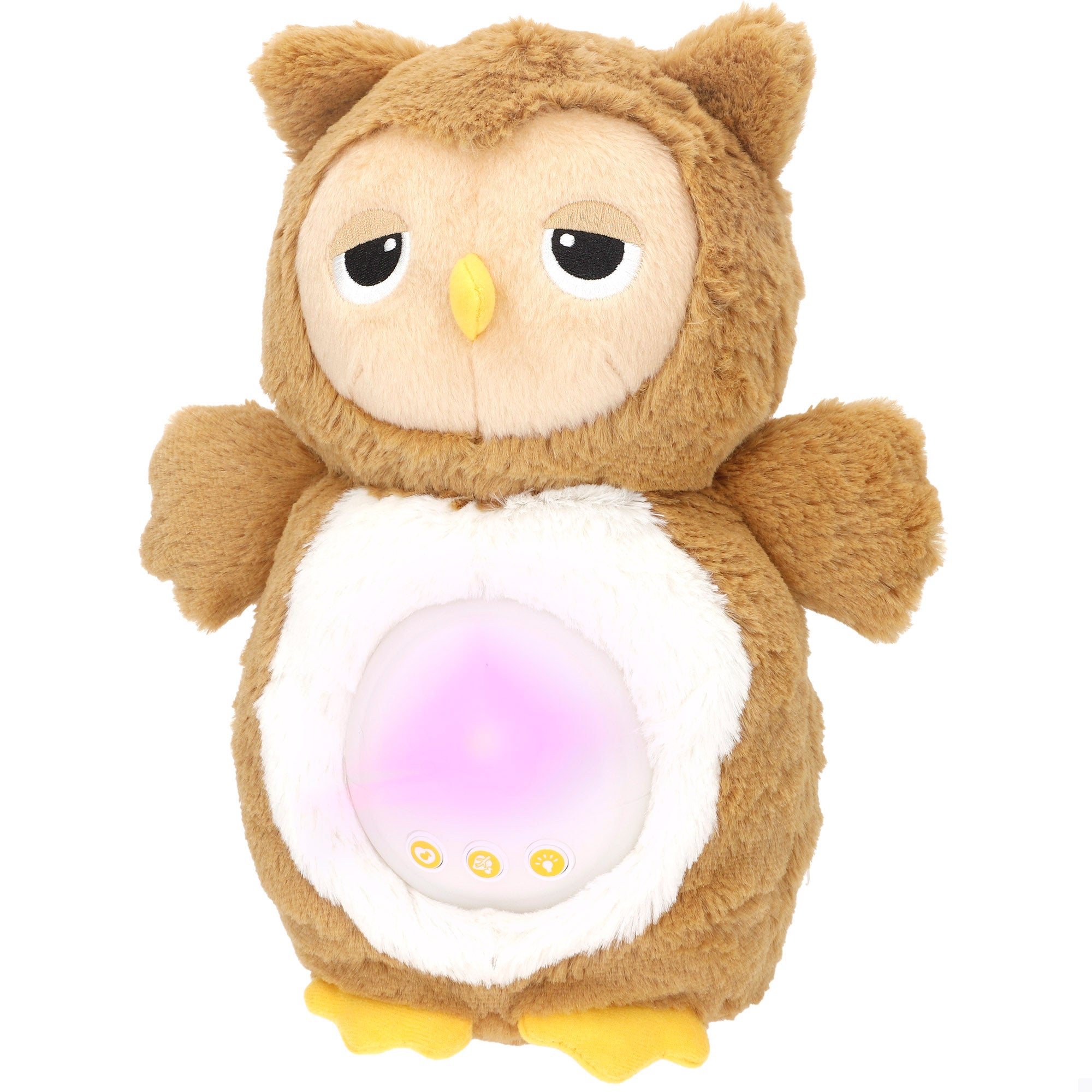 Winfun Búho peluche con luces y sonidos relajantes