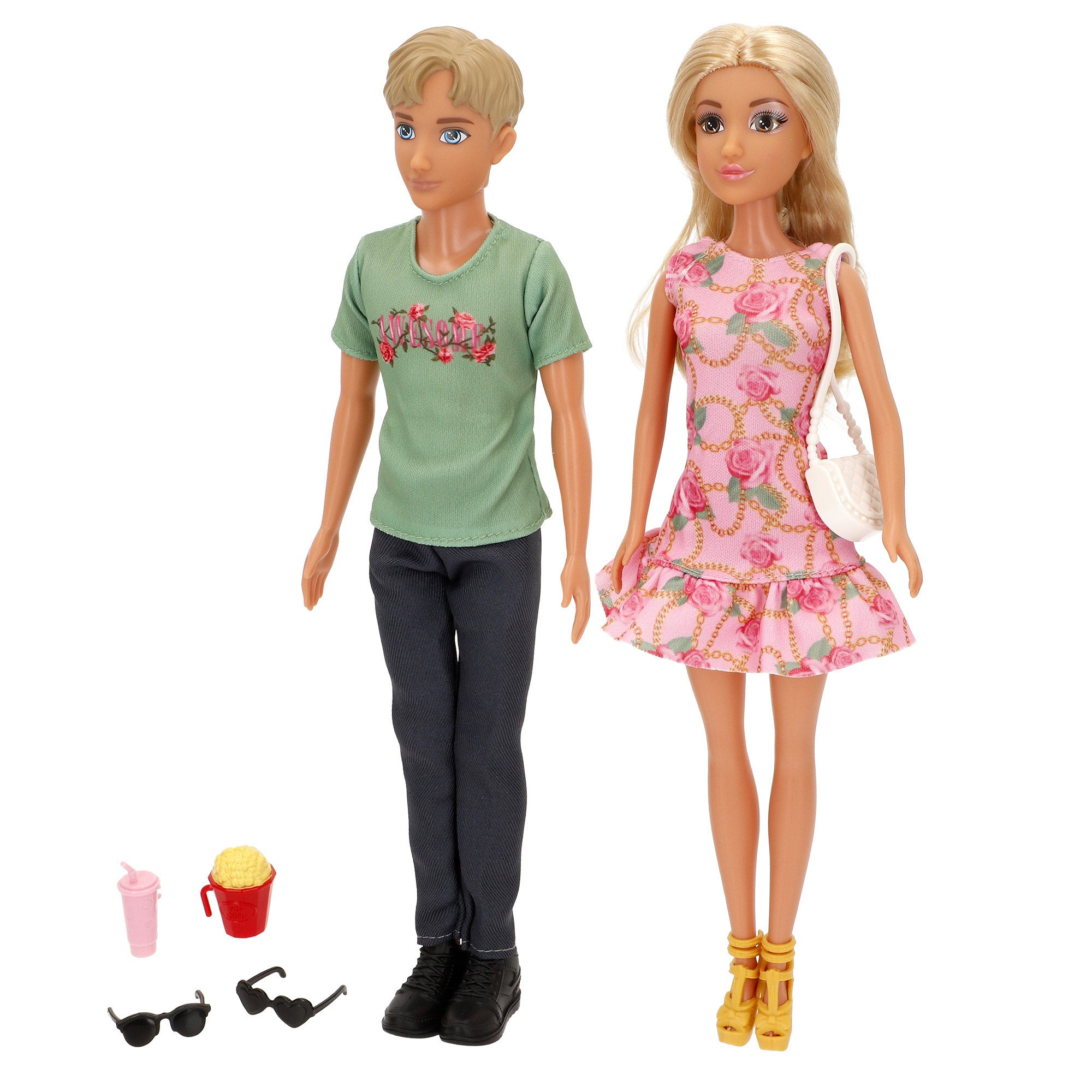 Set 2 muñecos articulados 30 cm Enzo & Isabella