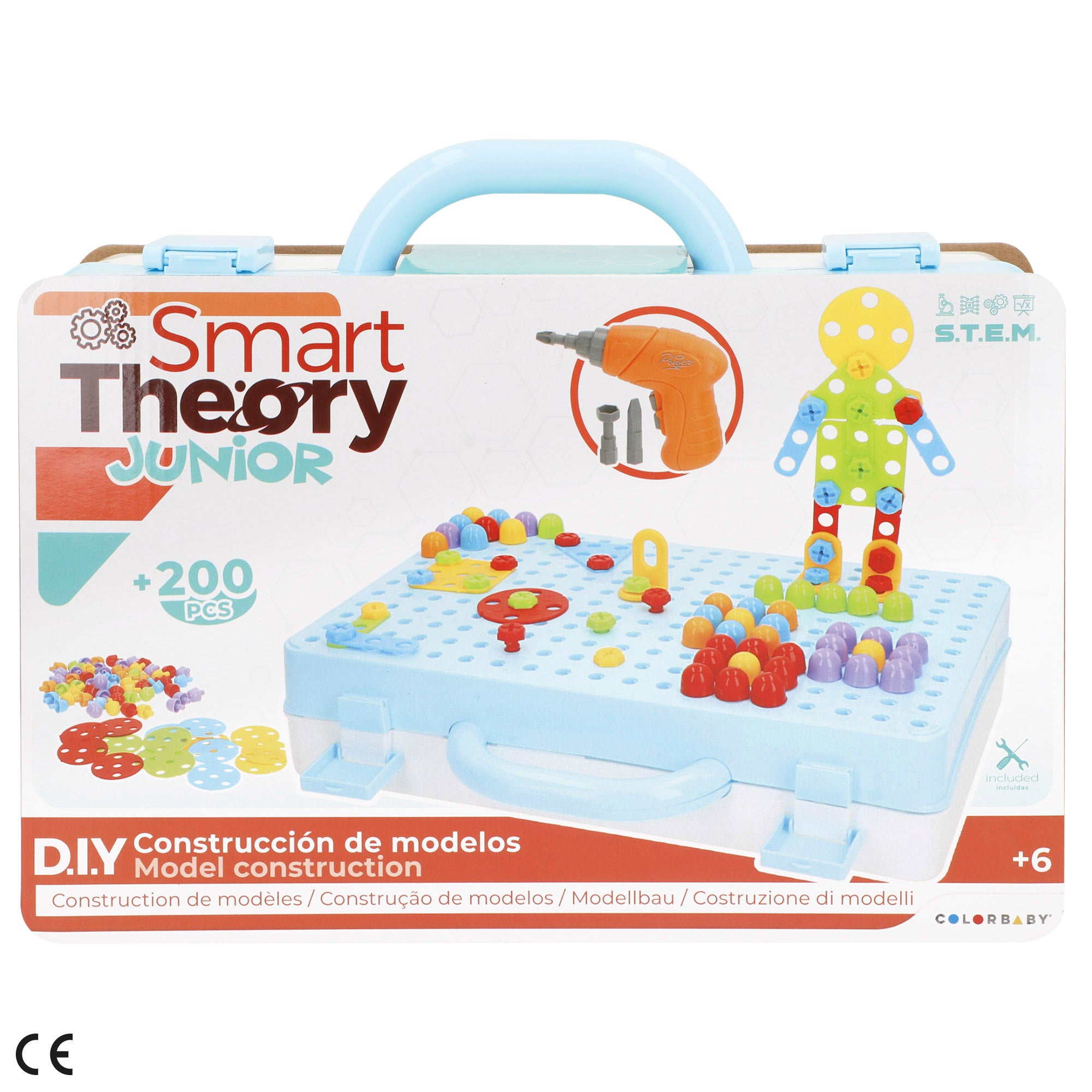 Juego de construcción maletín con taladro Smart Theory