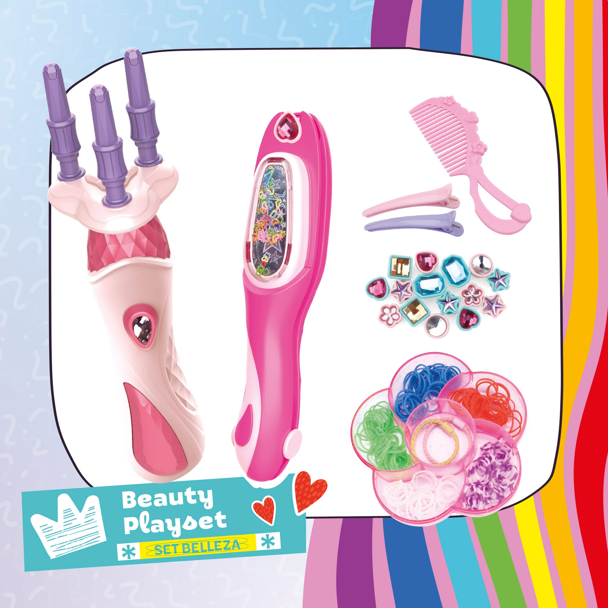 Set 2 en 1 peina y decora tu pelo Beauty