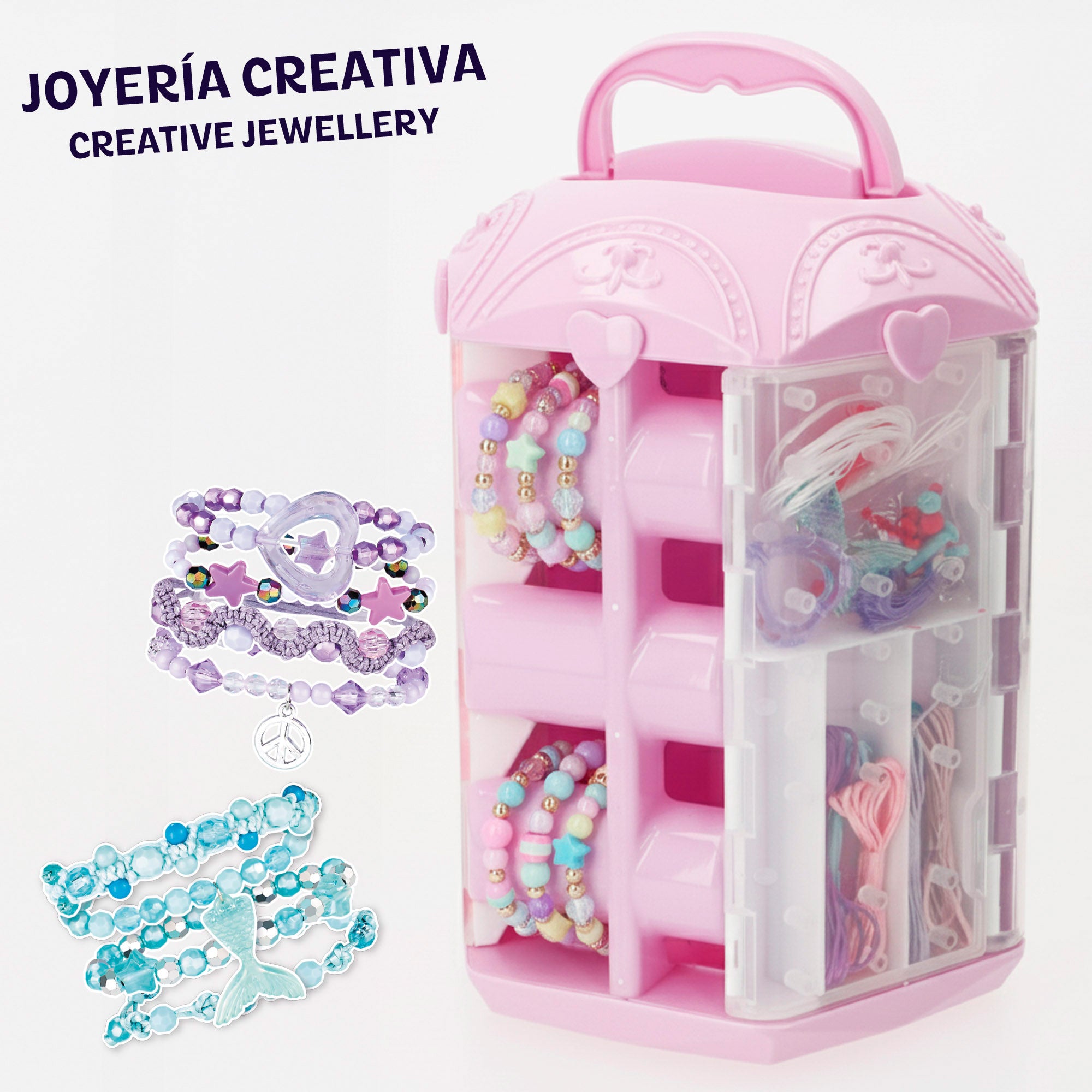 Set de joyería creativa con cuentas y accesorios de colores Beauty Love