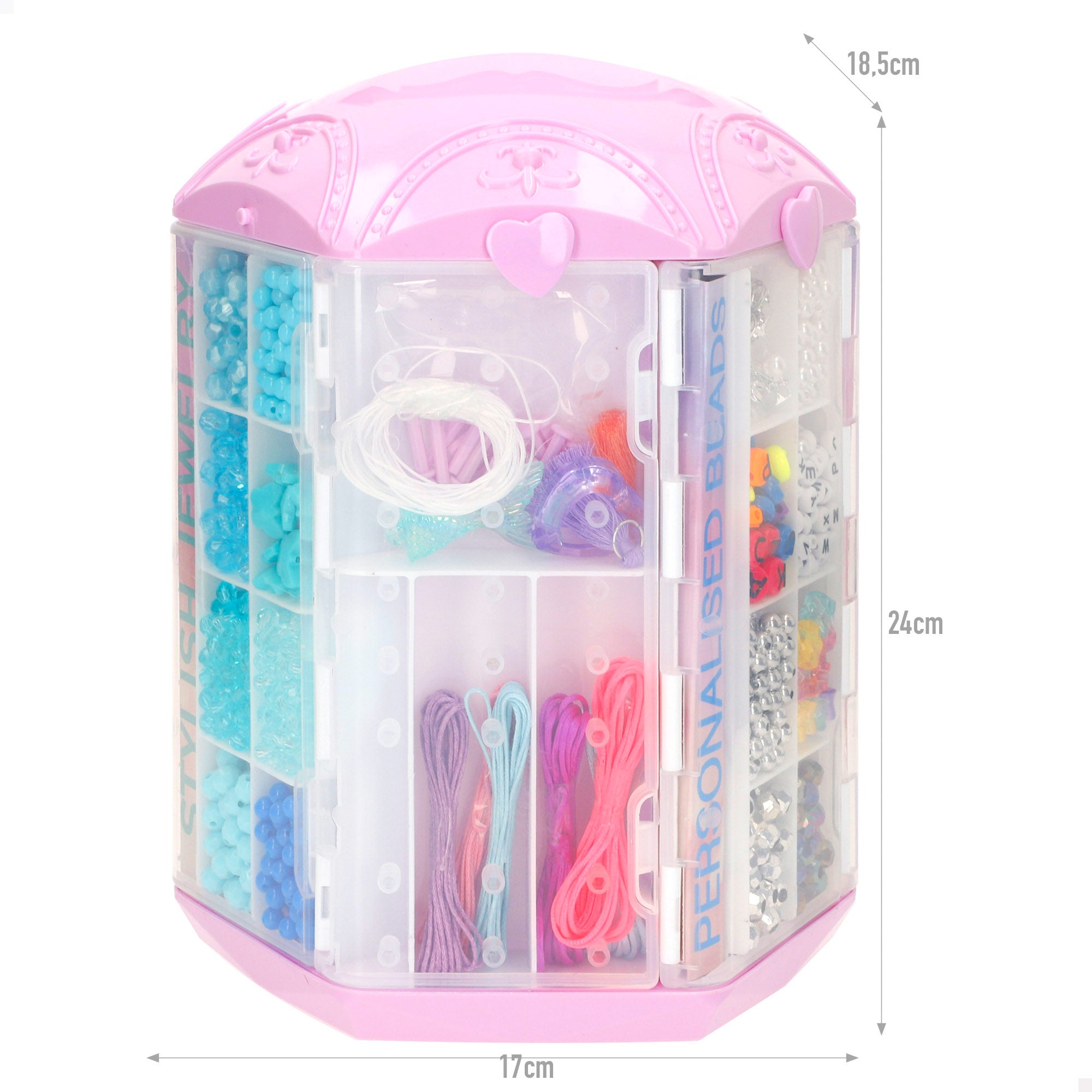 Set de joyería creativa con cuentas y accesorios de colores Beauty Love