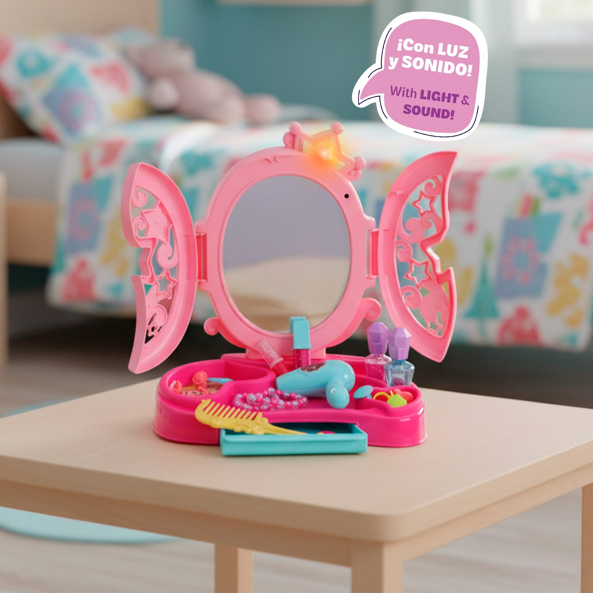 Tocador con luz y sonido + accesorios Beauty Love