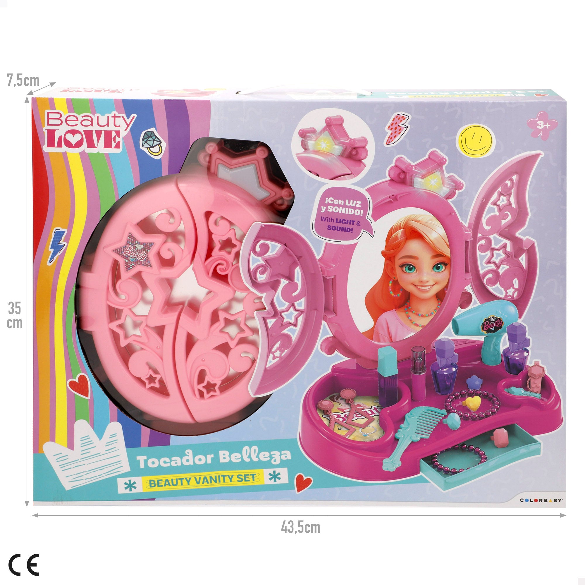 Tocador con luz y sonido + accesorios Beauty Love
