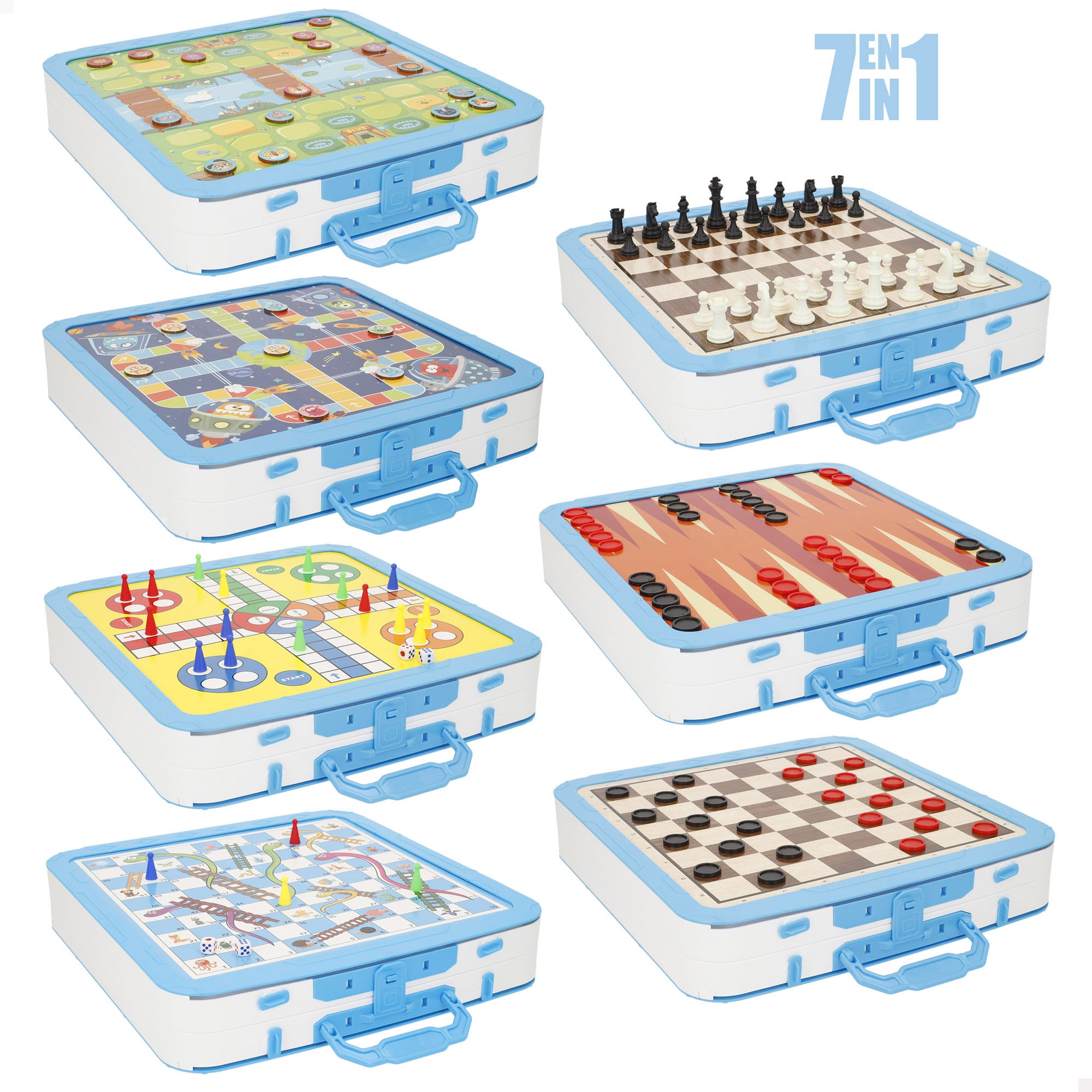 Maletín 7 en 1 juegos de mesa CB Games