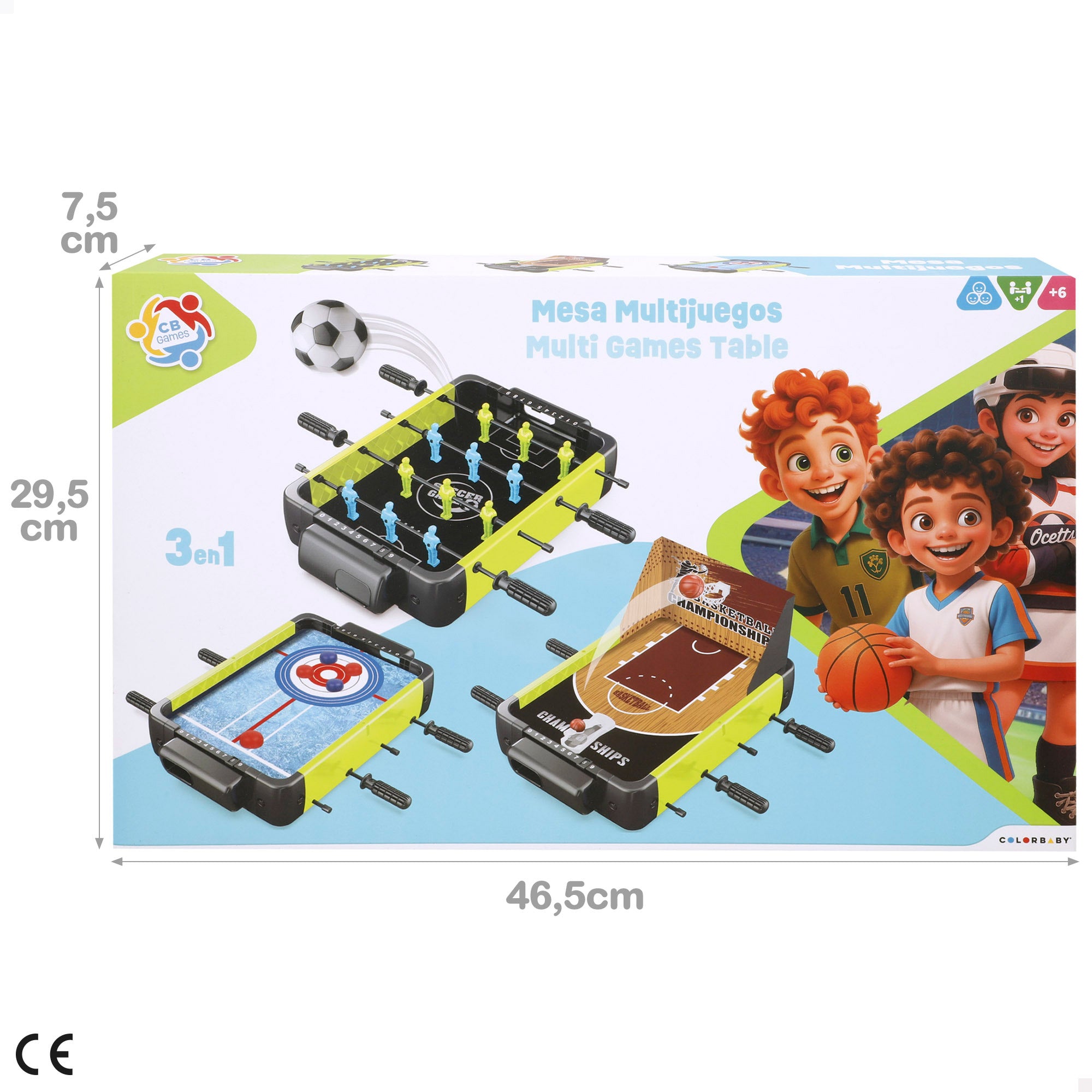 Set de juegos de mesa 3 en 1 48x32x9 cm CB Games