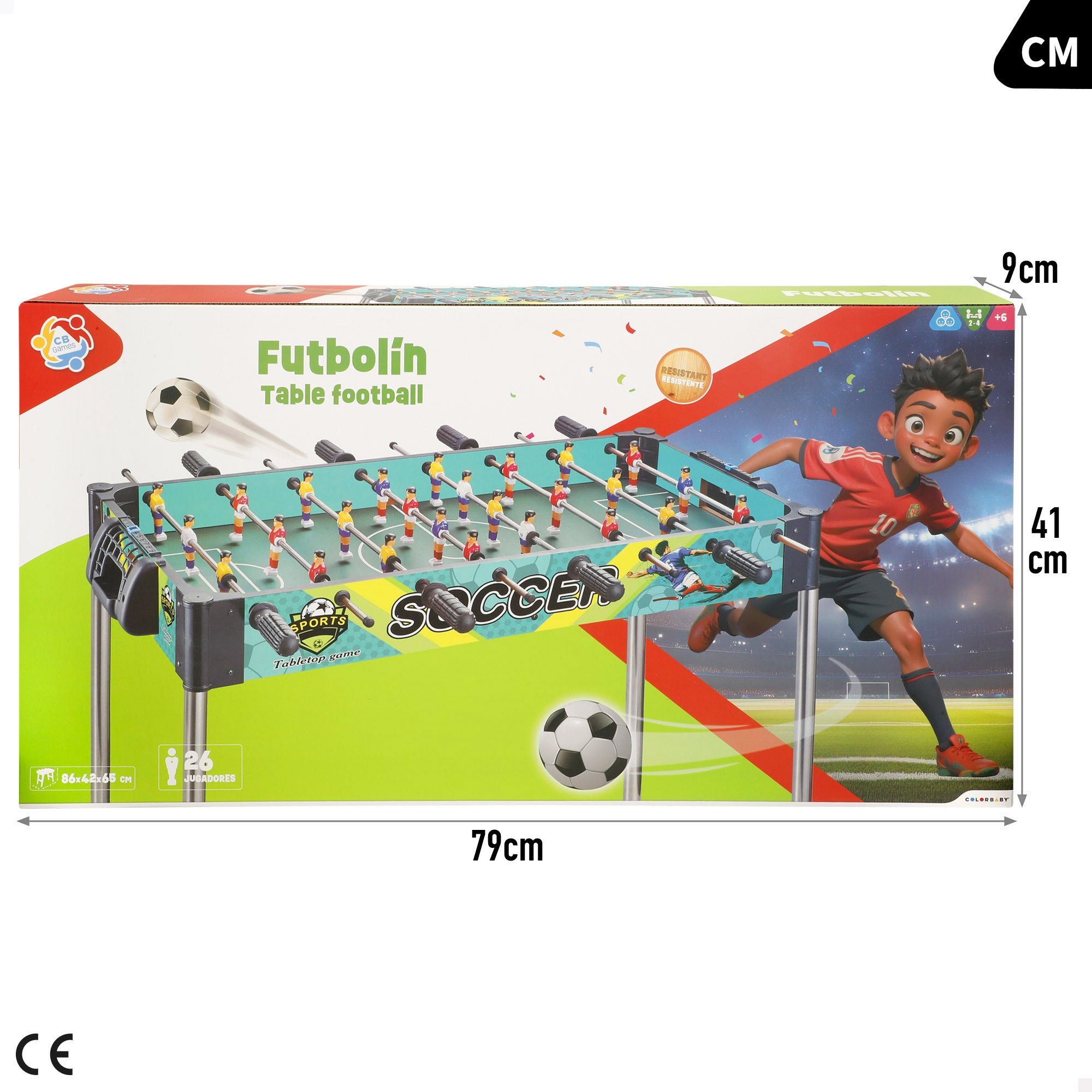 Futbolín intantil 86X42X65 cm CB Games
