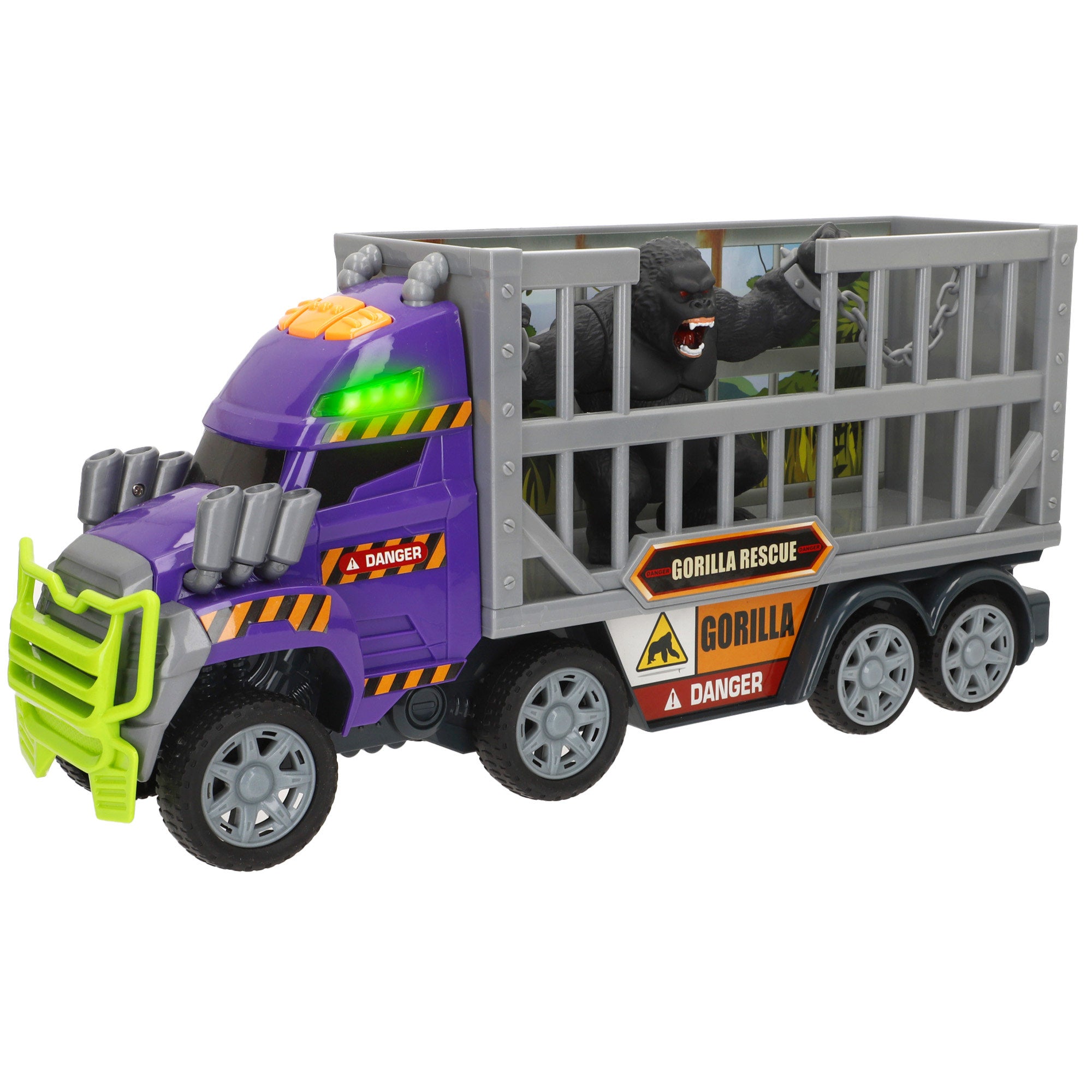 Camión rescate gorila de juguete con luces y sonidos Teamsterz