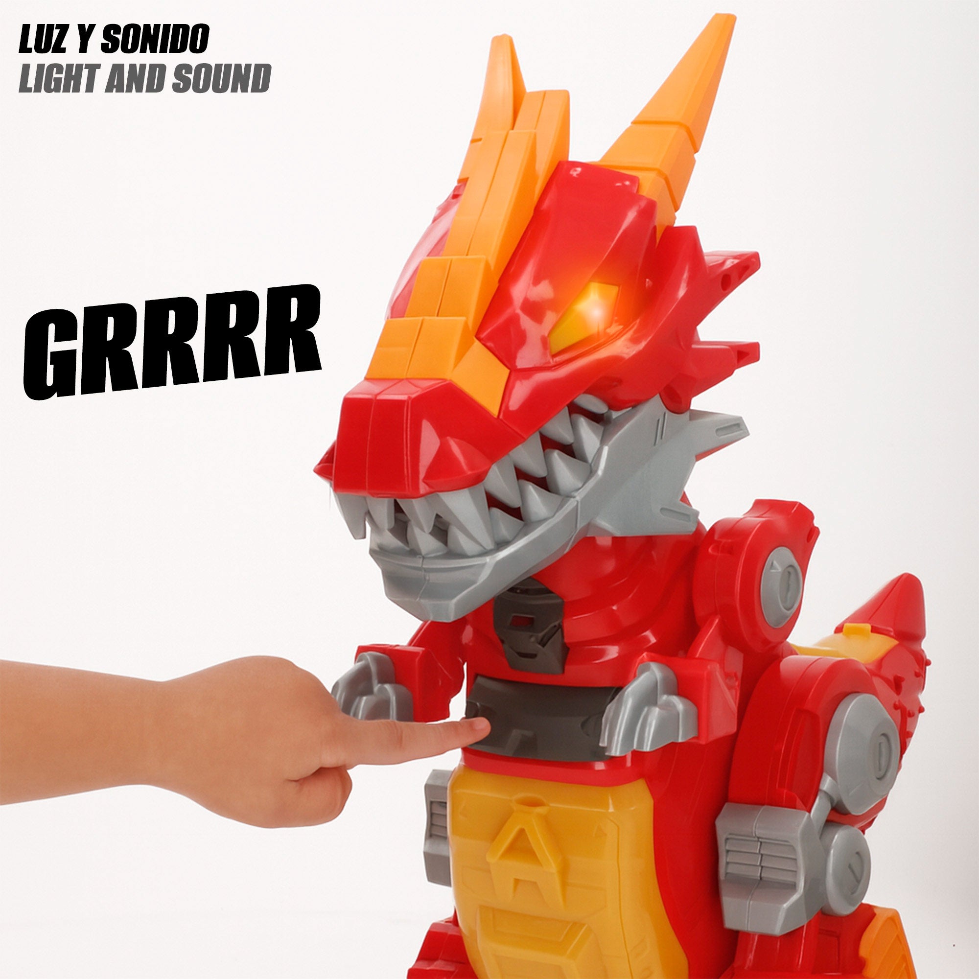 Lanzador coches luminoso con sonido y coche metálico Teamsterz