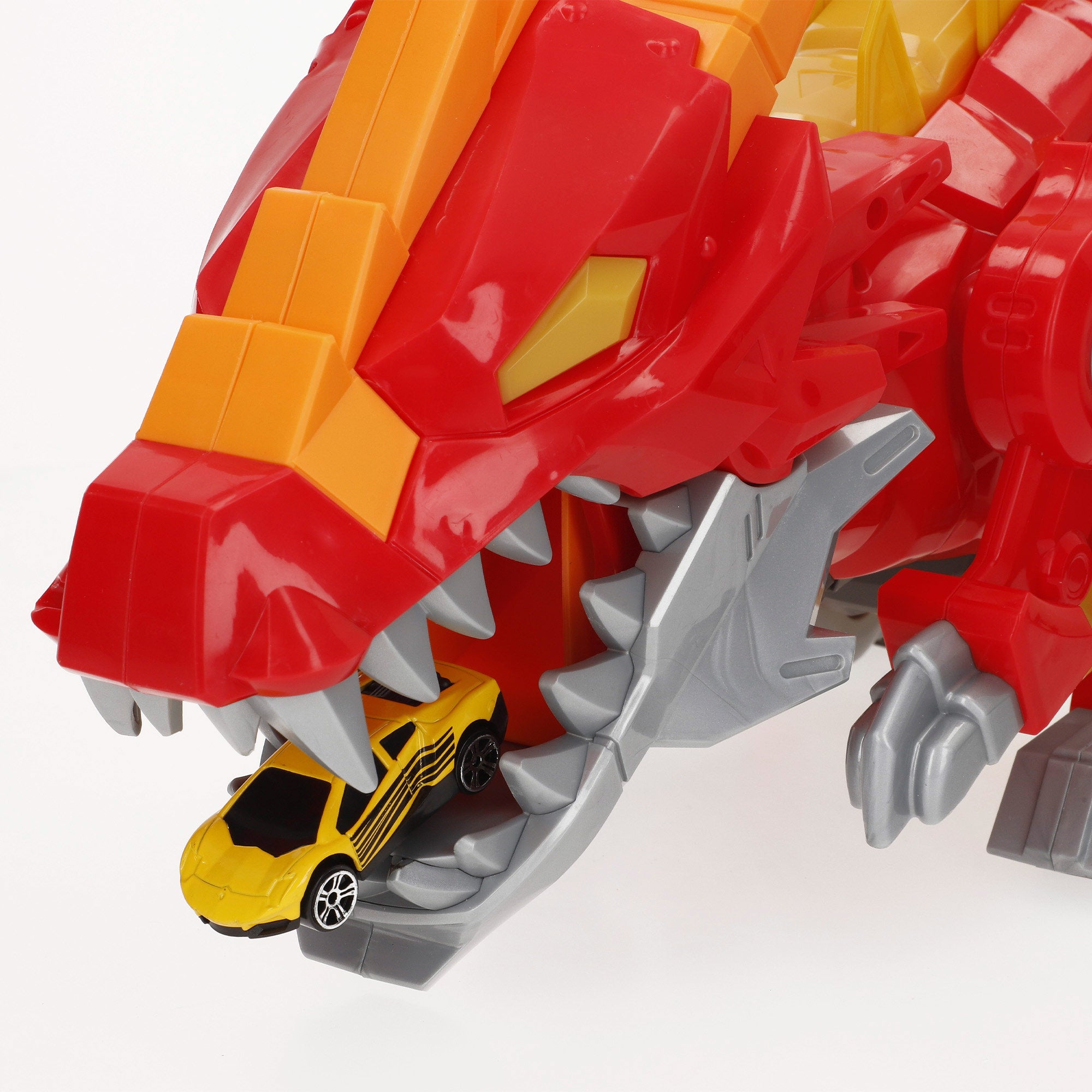 Lanzador coches luminoso con sonido y coche metálico Teamsterz