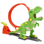 Pista lanzadora de coches con looping y coche metálico Teamsterz