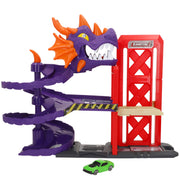 Garaje dragón con coche Teamsterz