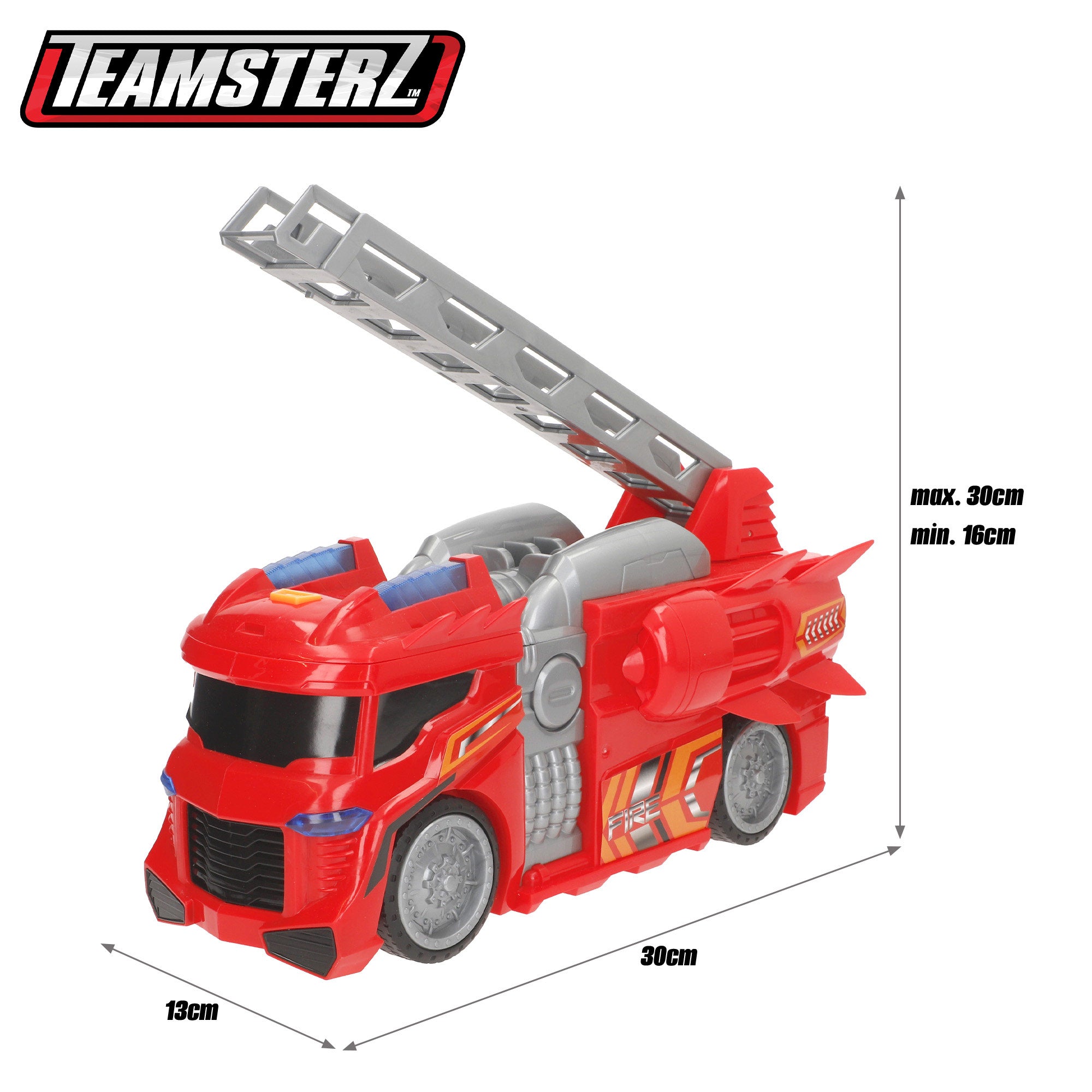 Camión de bomberos con luz y sonido Teamsterz