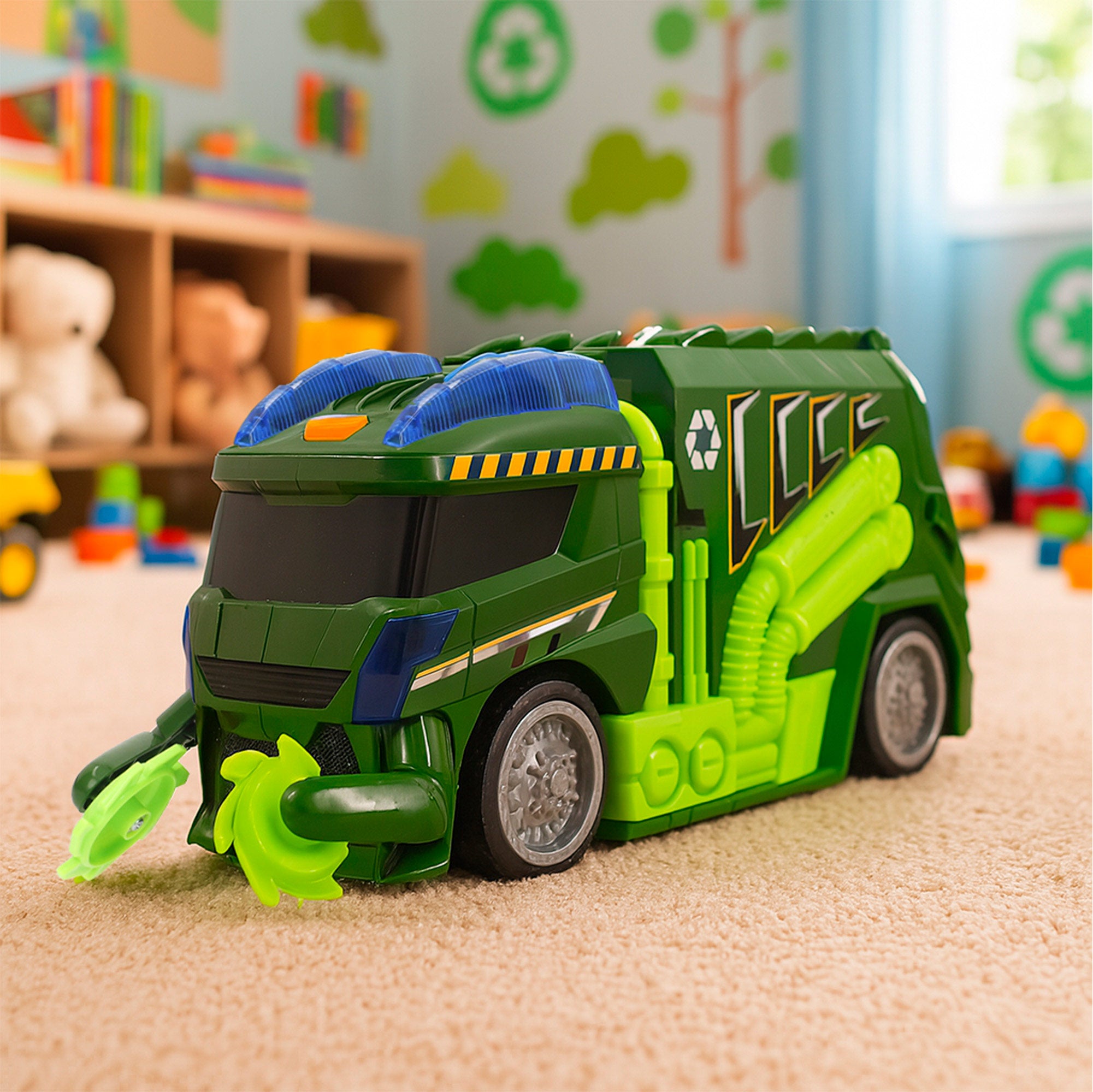 Camión reciclaje con luz y sonido Teamsterz