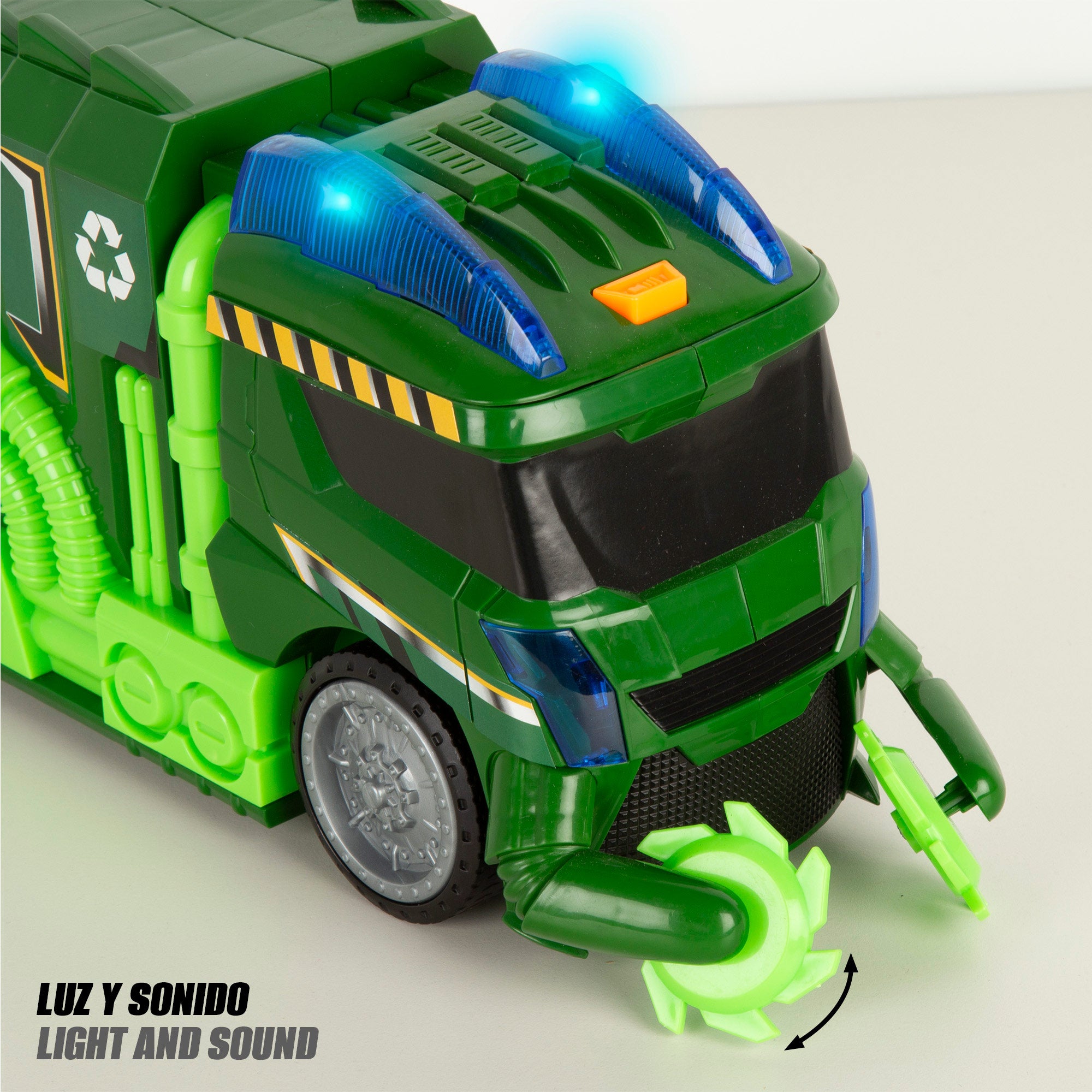 Camión reciclaje con luz y sonido Teamsterz