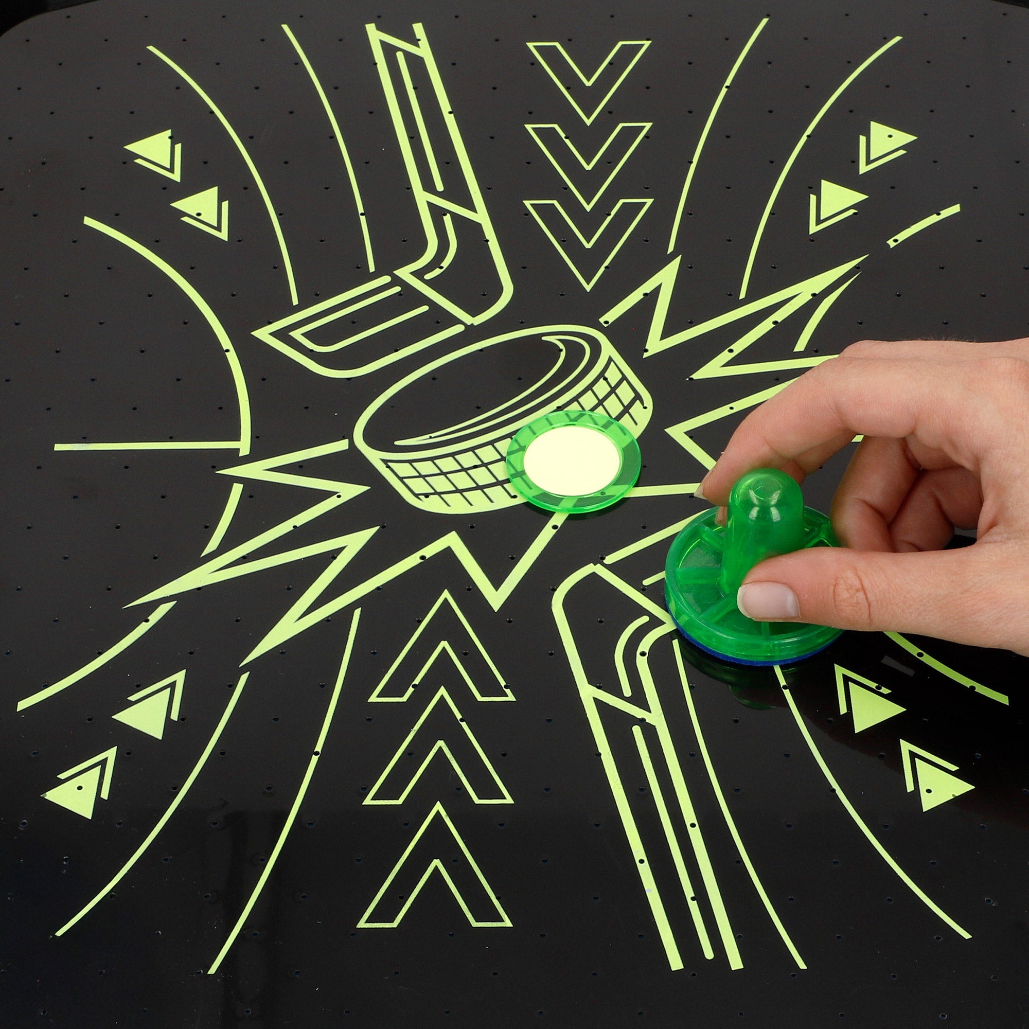 Air hockey de mesa neón con luces CB Games