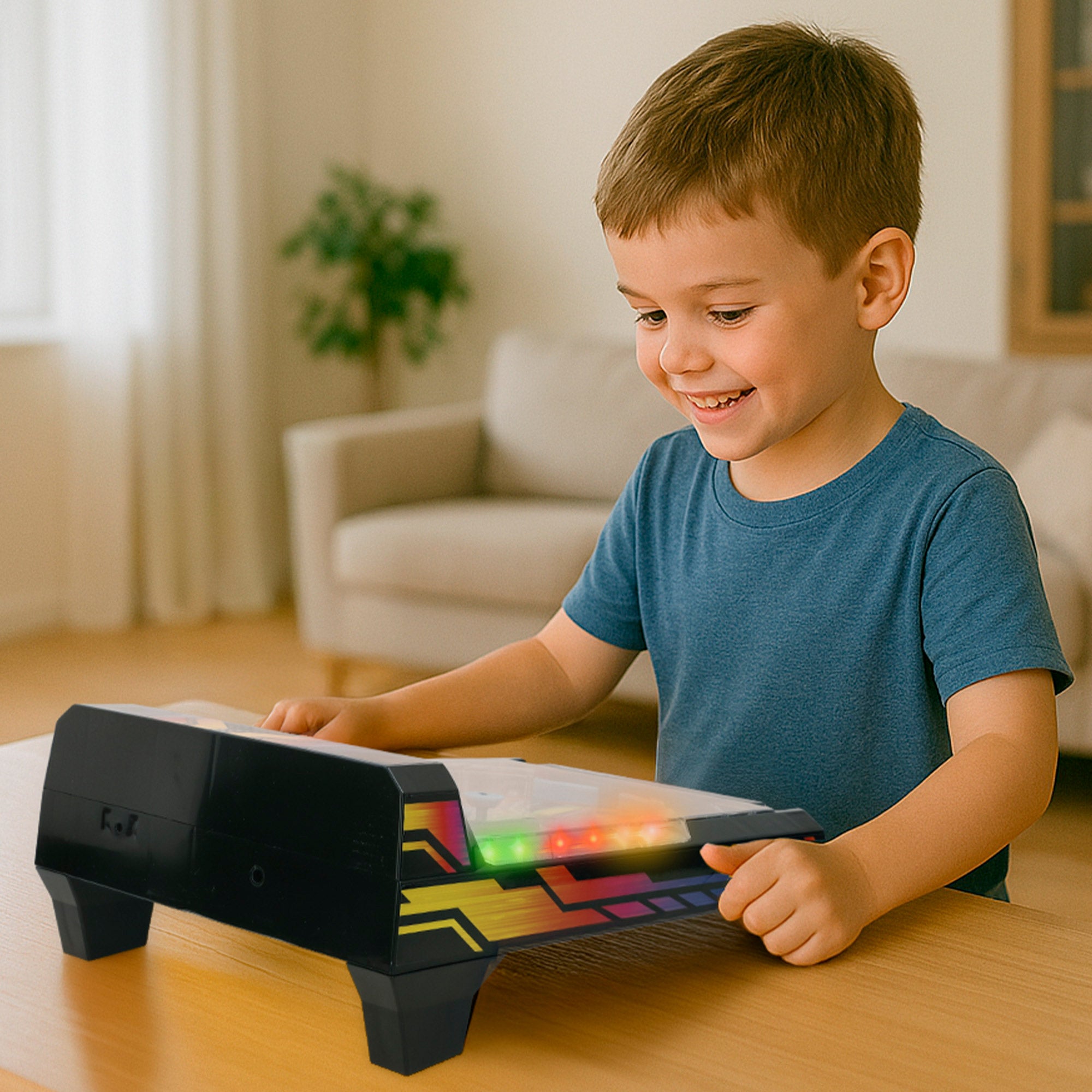 Pinball de mesa neón con luces y sonido CB Games