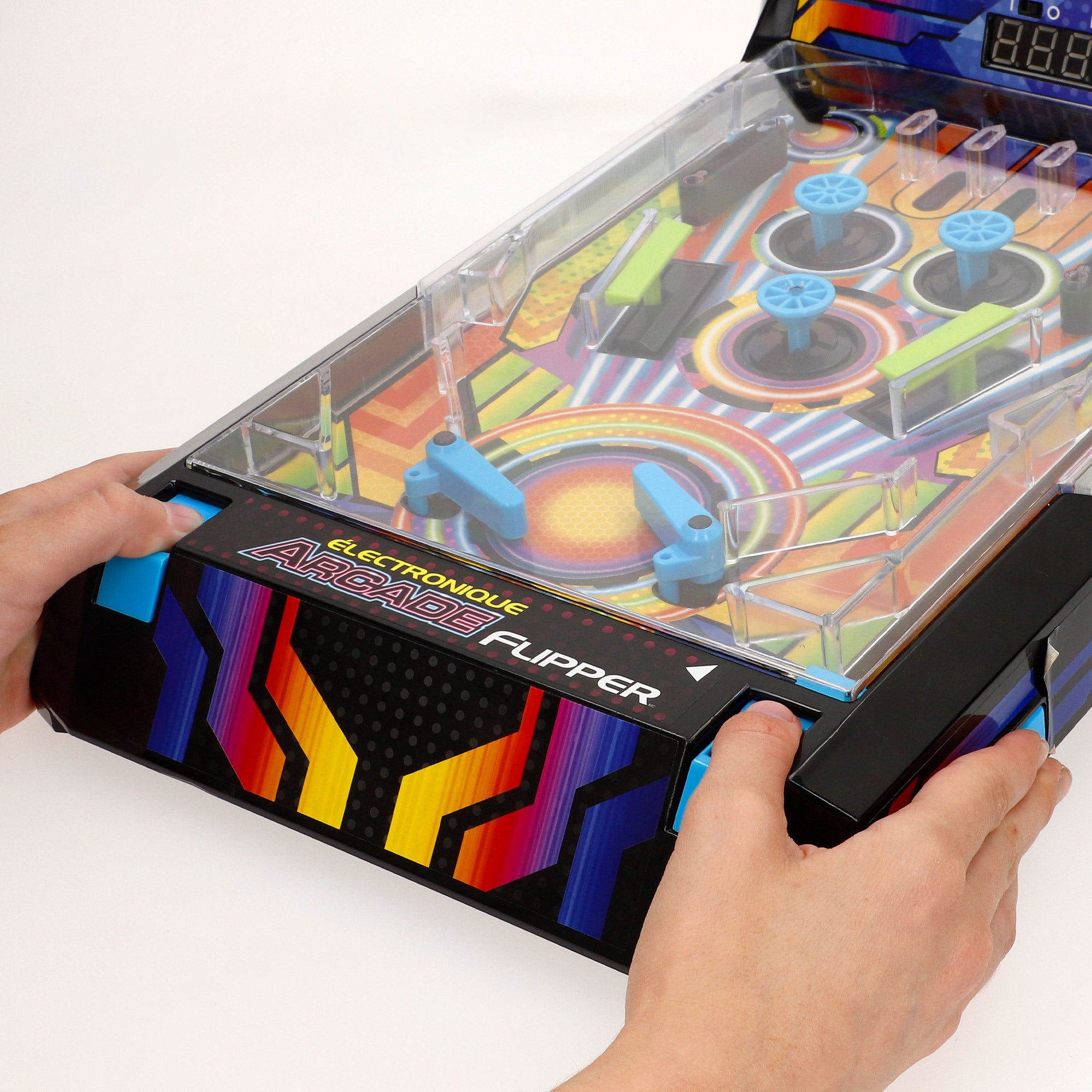 Pinball de mesa neón con luces y sonido CB Games