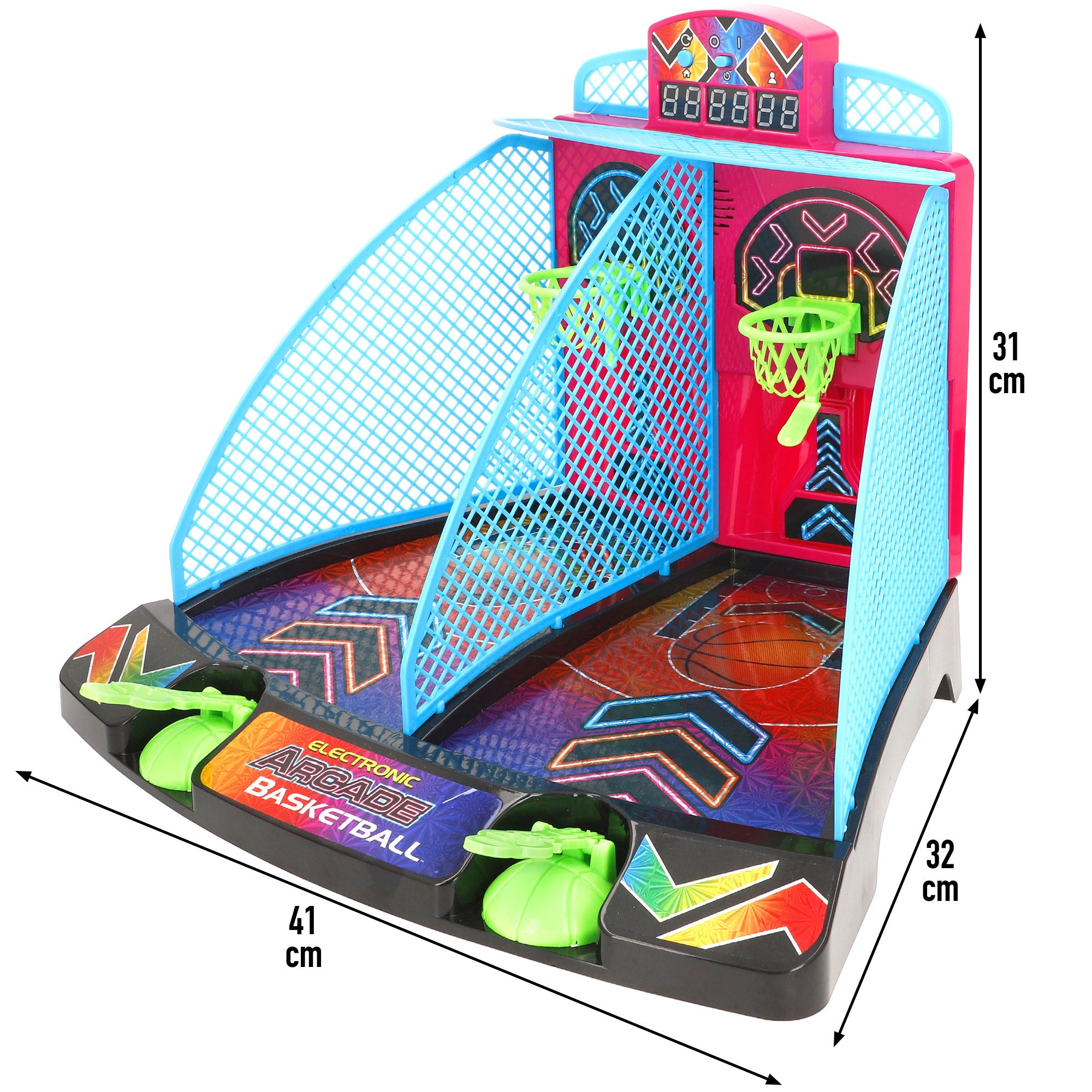 Juego basket neón arcade de mesa con luz y sonido CB Games