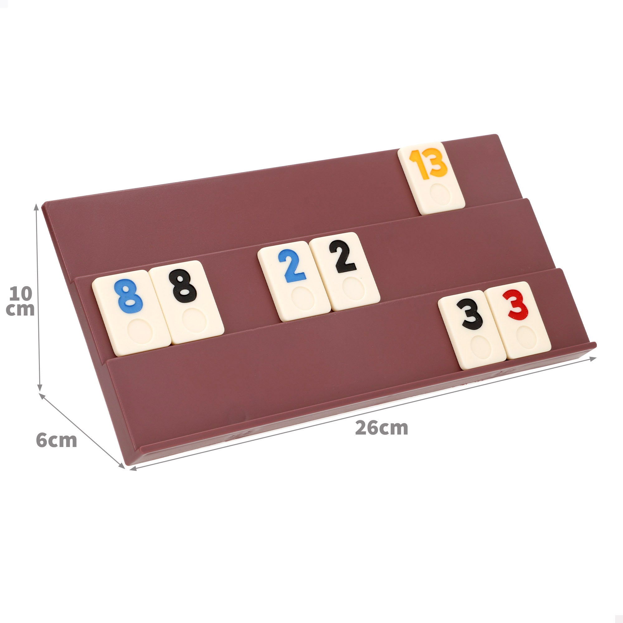 Juego de mesa Rummy clásico con fichas y soportes para 2 a 4 jugadores CB Games