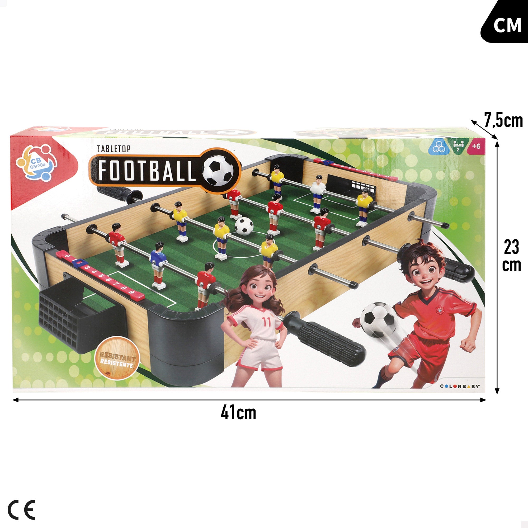 Futbolín de mesa 40 cm CB Games