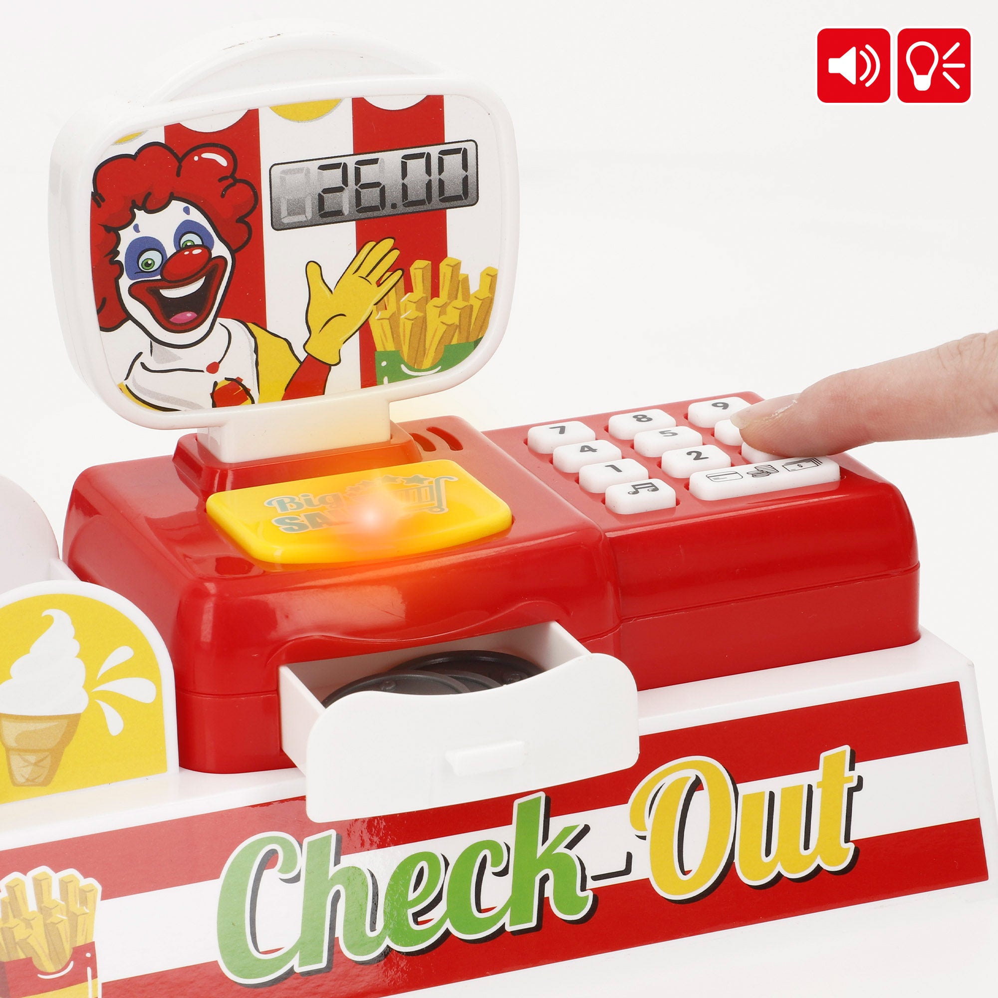 Supermercado de juguete con accesorios, luz y sonidos My Home