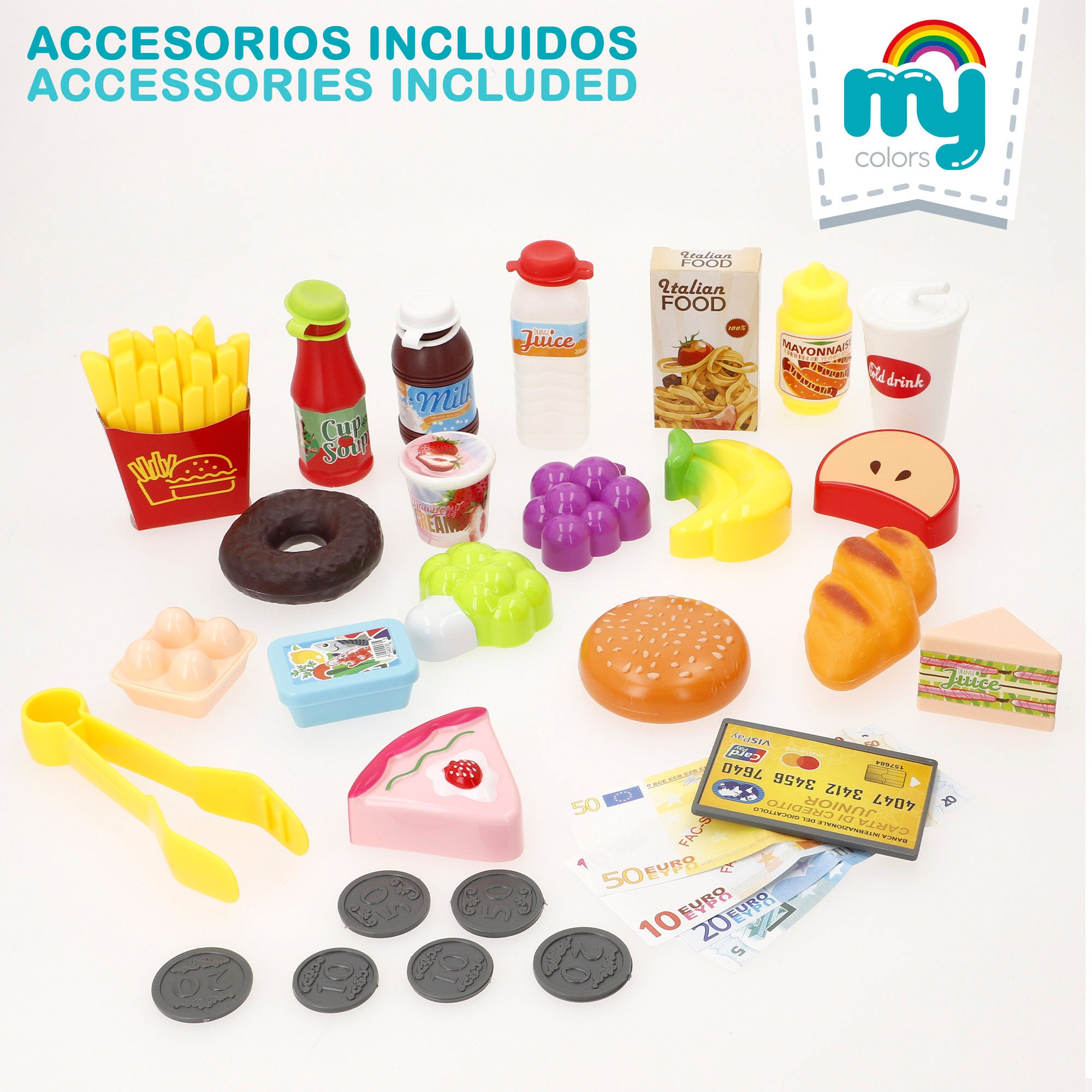 Supermercado de juguete con accesorios, luz y sonidos My Home