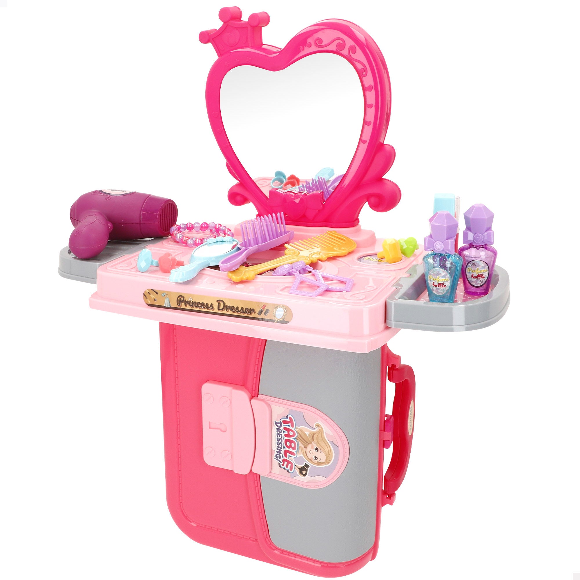 Maletín tocador juguete 3 en 1 con accesorios My Home