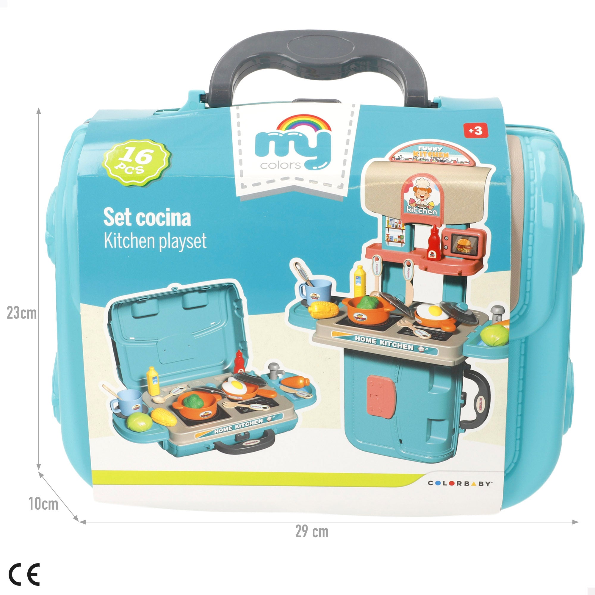 Maletín cocina juguete 3 en 1 con accesorios My Home
