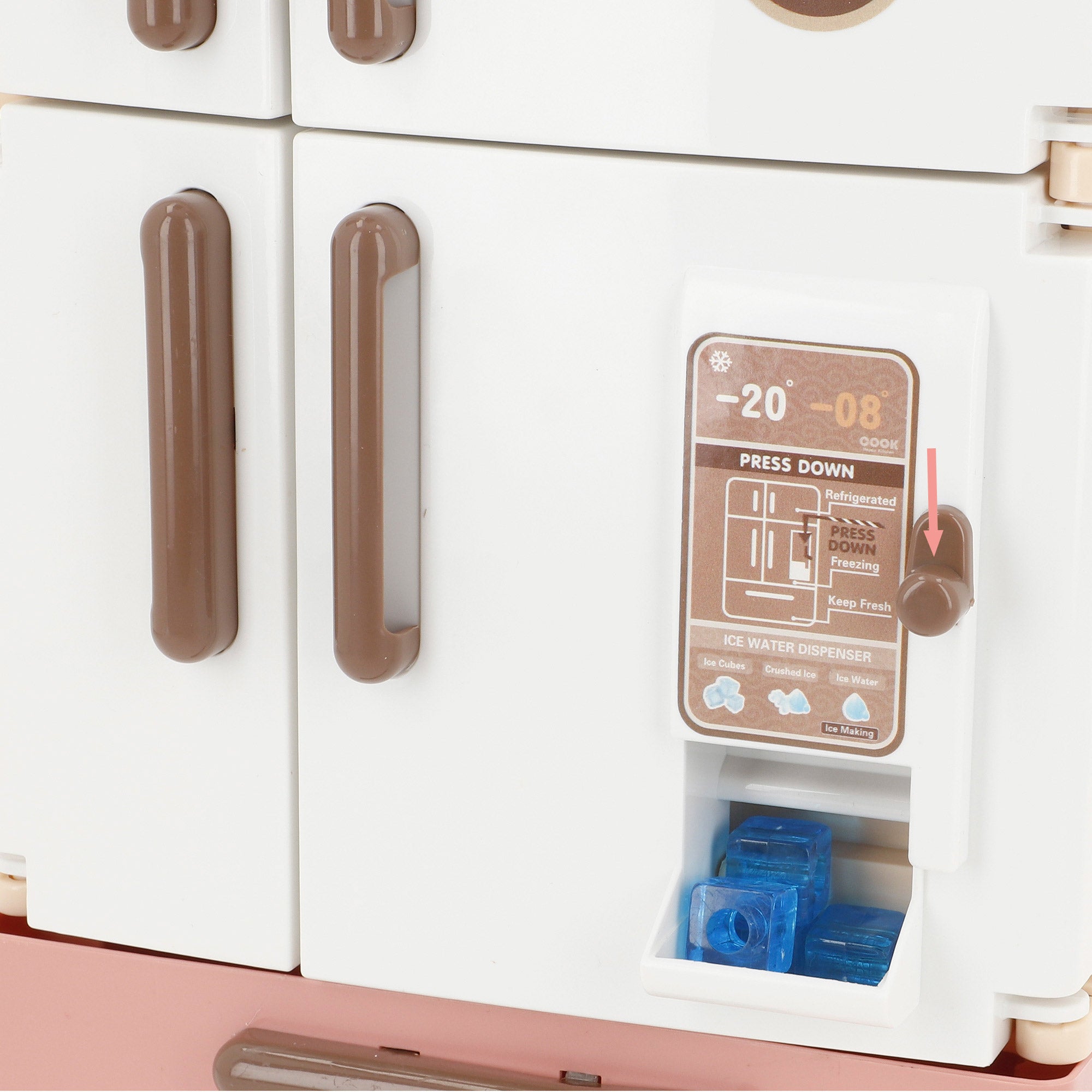 Frigorífico miniatura con alimentos luz y sonido My Mini World