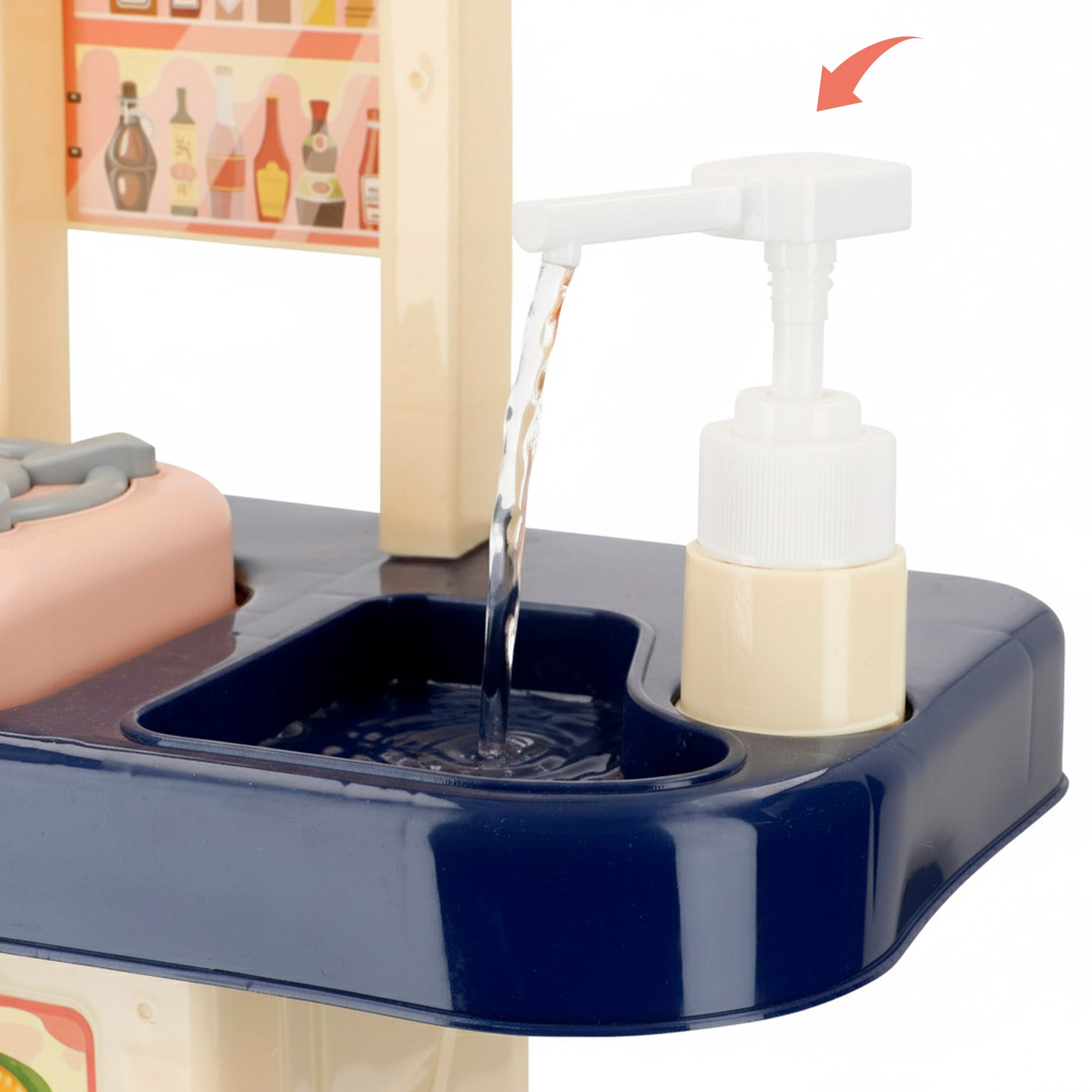 Cocina de juguete con alimentos luz y sonido My Home