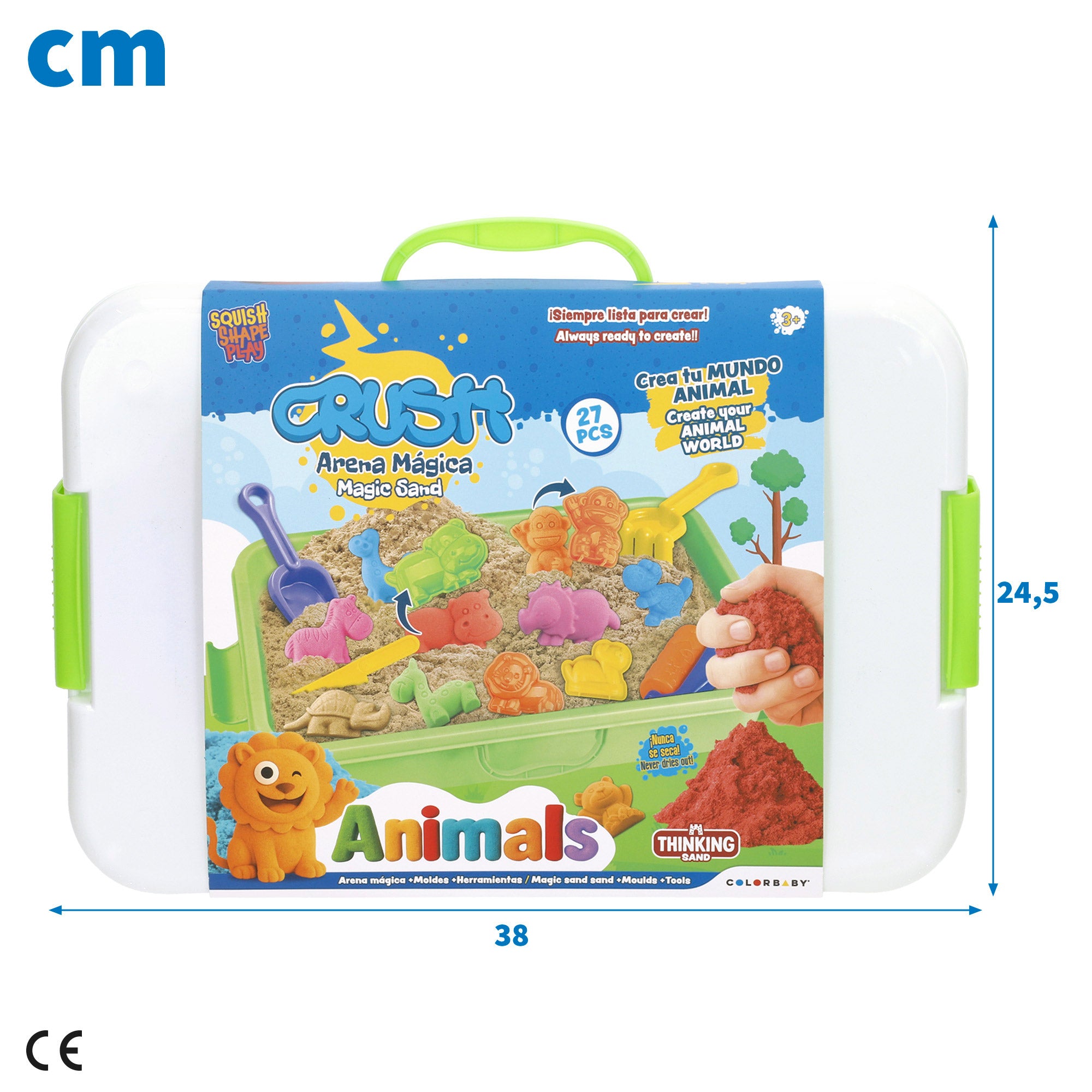 Arena mágica con moldes COLORBABY